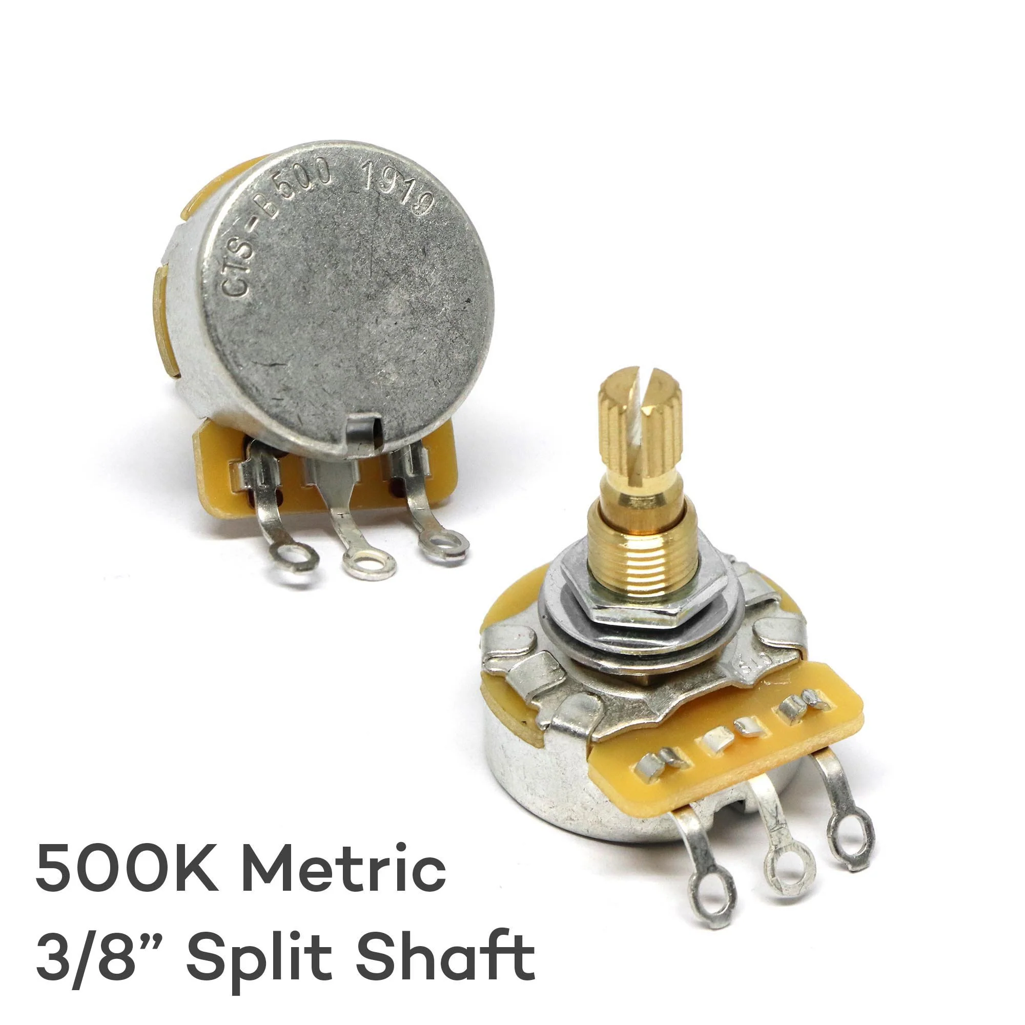 CTS 500k Potentiometer Metric 8mm hole 3/8 inch Tall - Image 3