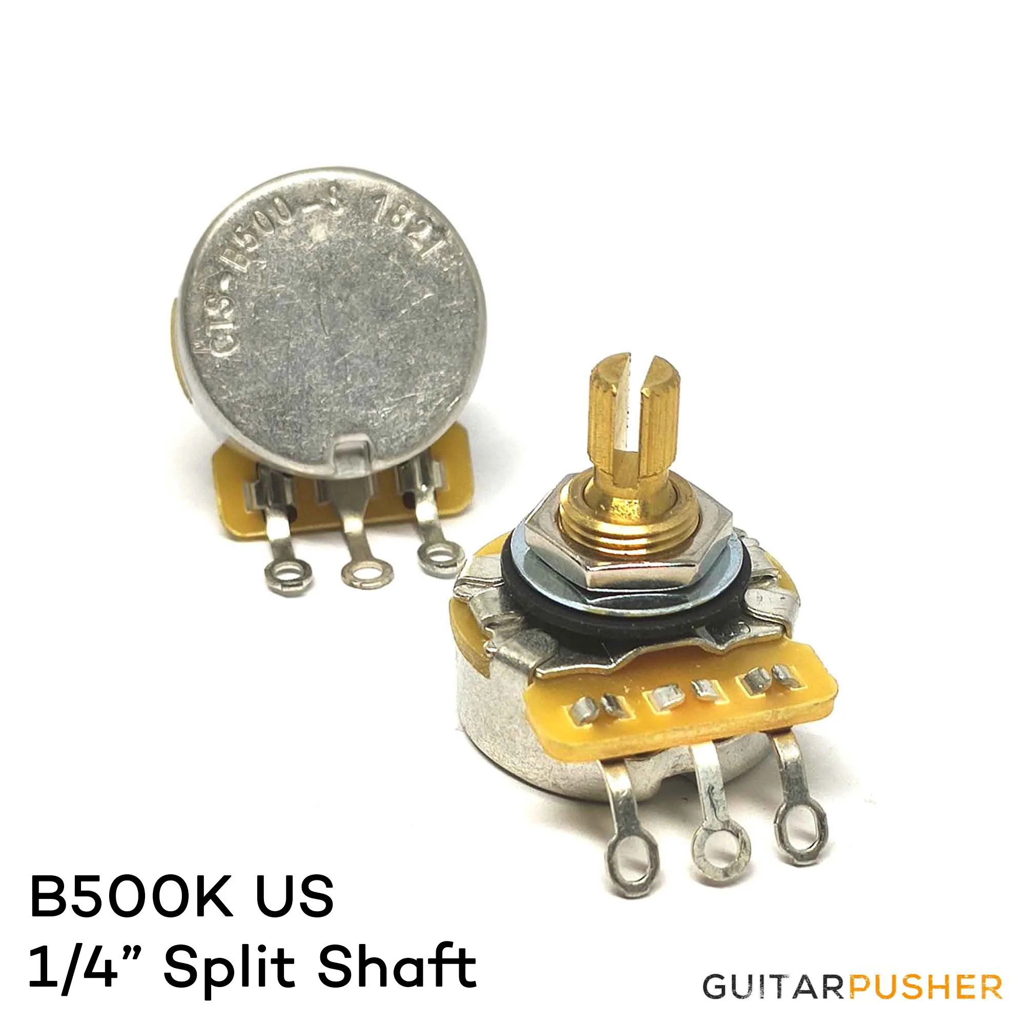 CTS 500k Potentiometer US Size 9.5mm Hole 1/4 inch Short