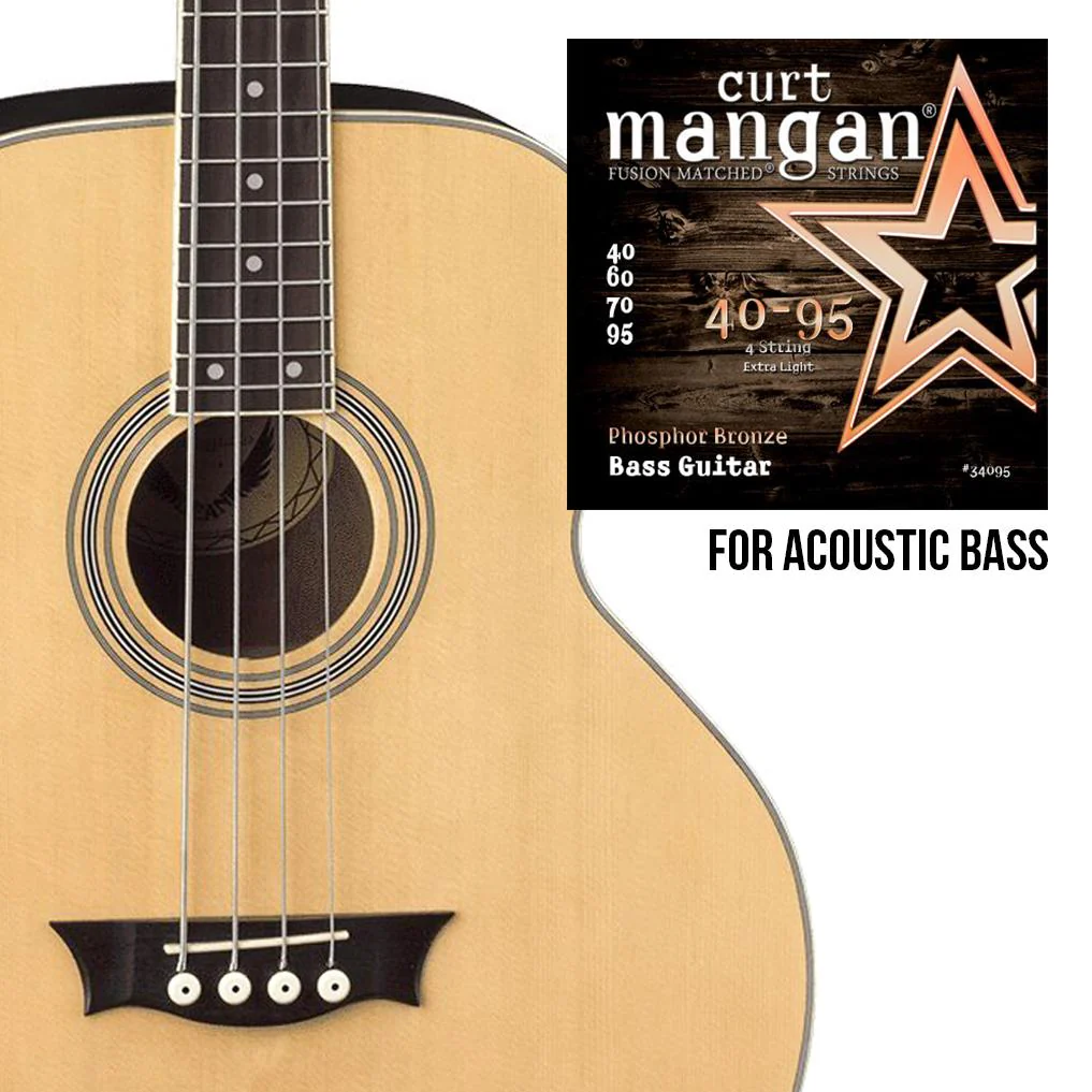 Curt Mangan Phosphor Bronze Acoustic Bass Guitar String Set - Image 2