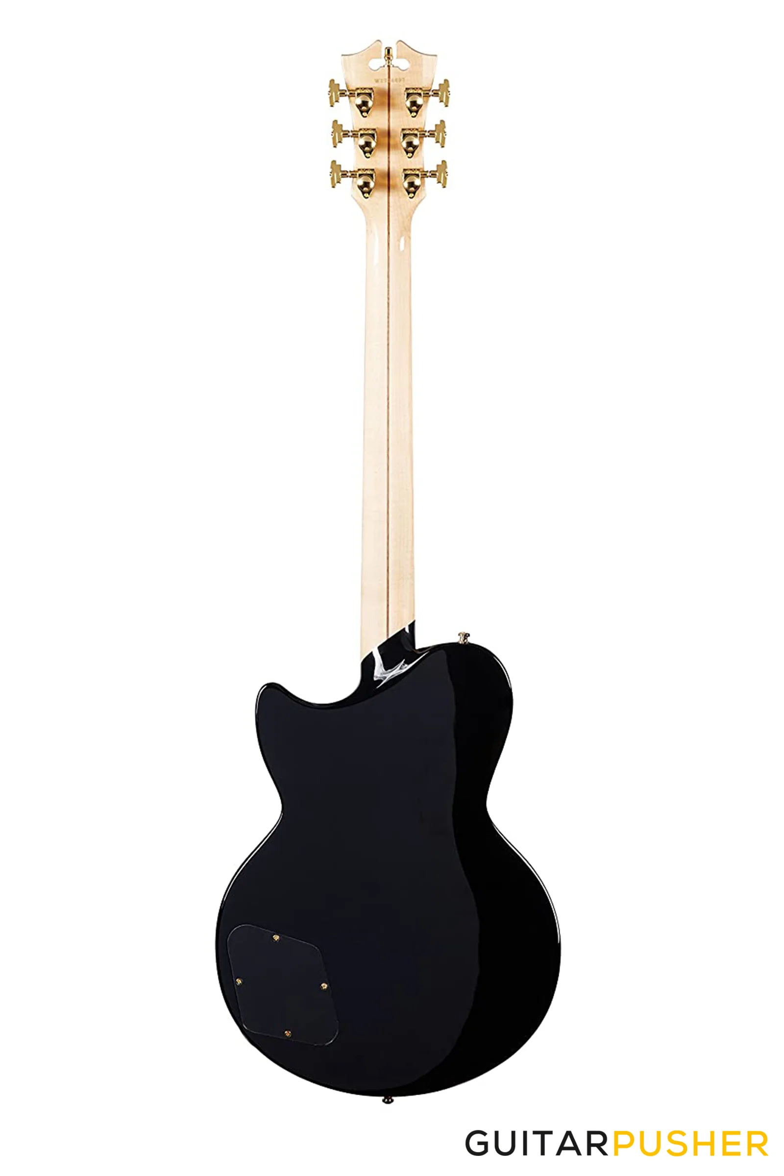 D'Angelico Deluxe Atlantic Black Electric Guitar - Image 3