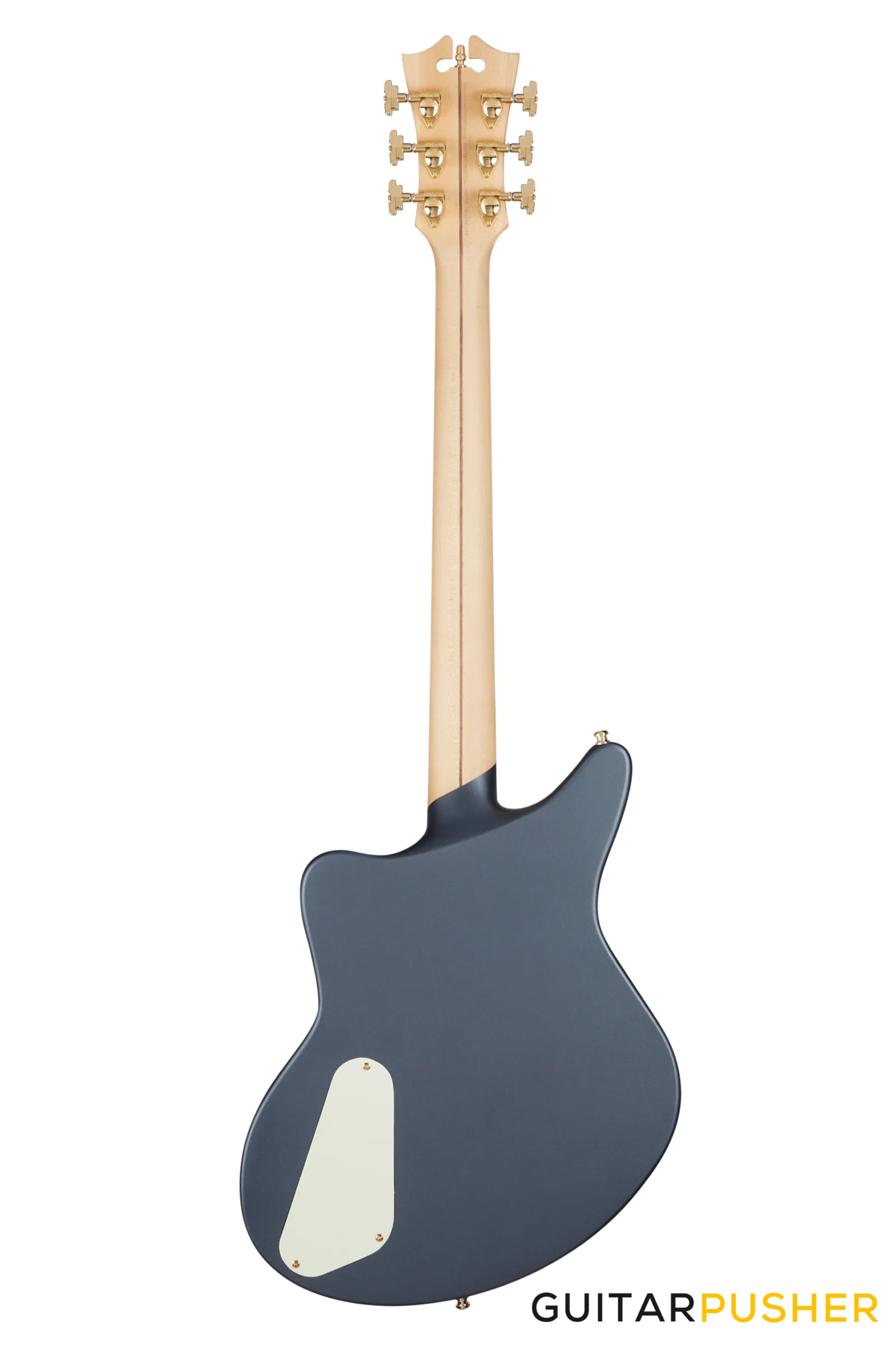 D'Angelico Deluxe Bedford SH LE Matte Charcoal Electric Guitar - Image 4