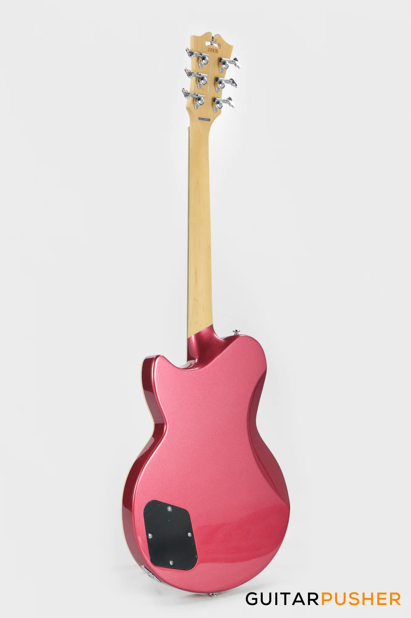 D'Angelico Premier Atlantic Single Cut Electric Guitar (Oxblood) - Image 7
