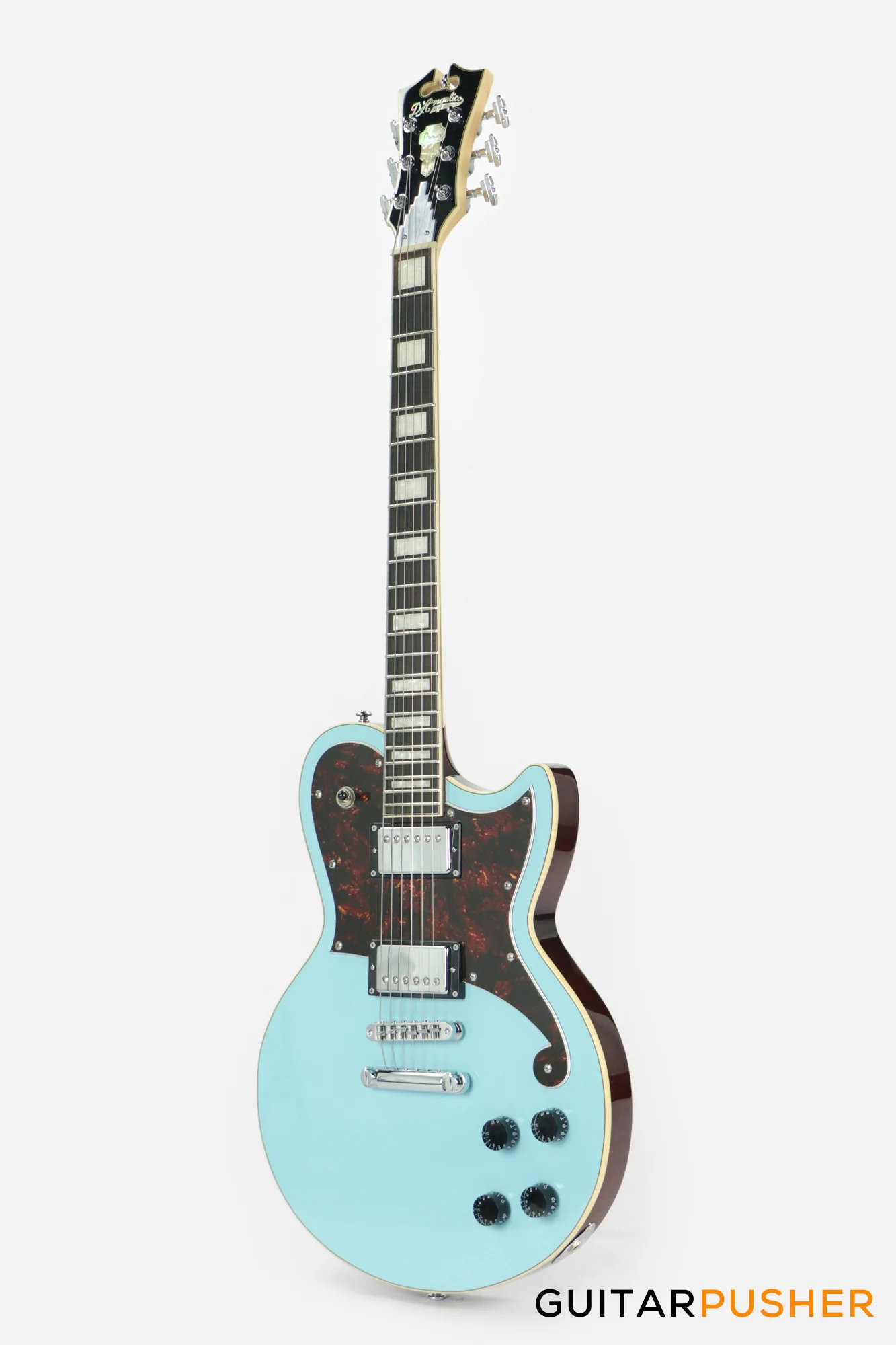 D'Angelico Premier Atlantic Single Cut Electric Guitar (Sky Blue) - Image 8