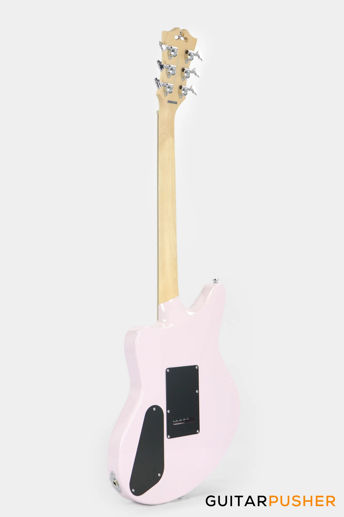 D'Angelico Premier Bedford SH Offset Electric Guitar w/ 6-Point Tremolo Bridge (Shell Pink) - Image 7