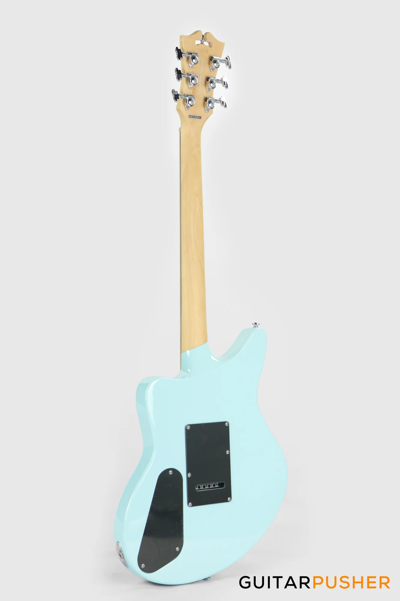 D'Angelico Premier Bedford SH Offset Electric Guitar w/ 6-Point Tremolo Bridge (Sky Blue) - Image 7