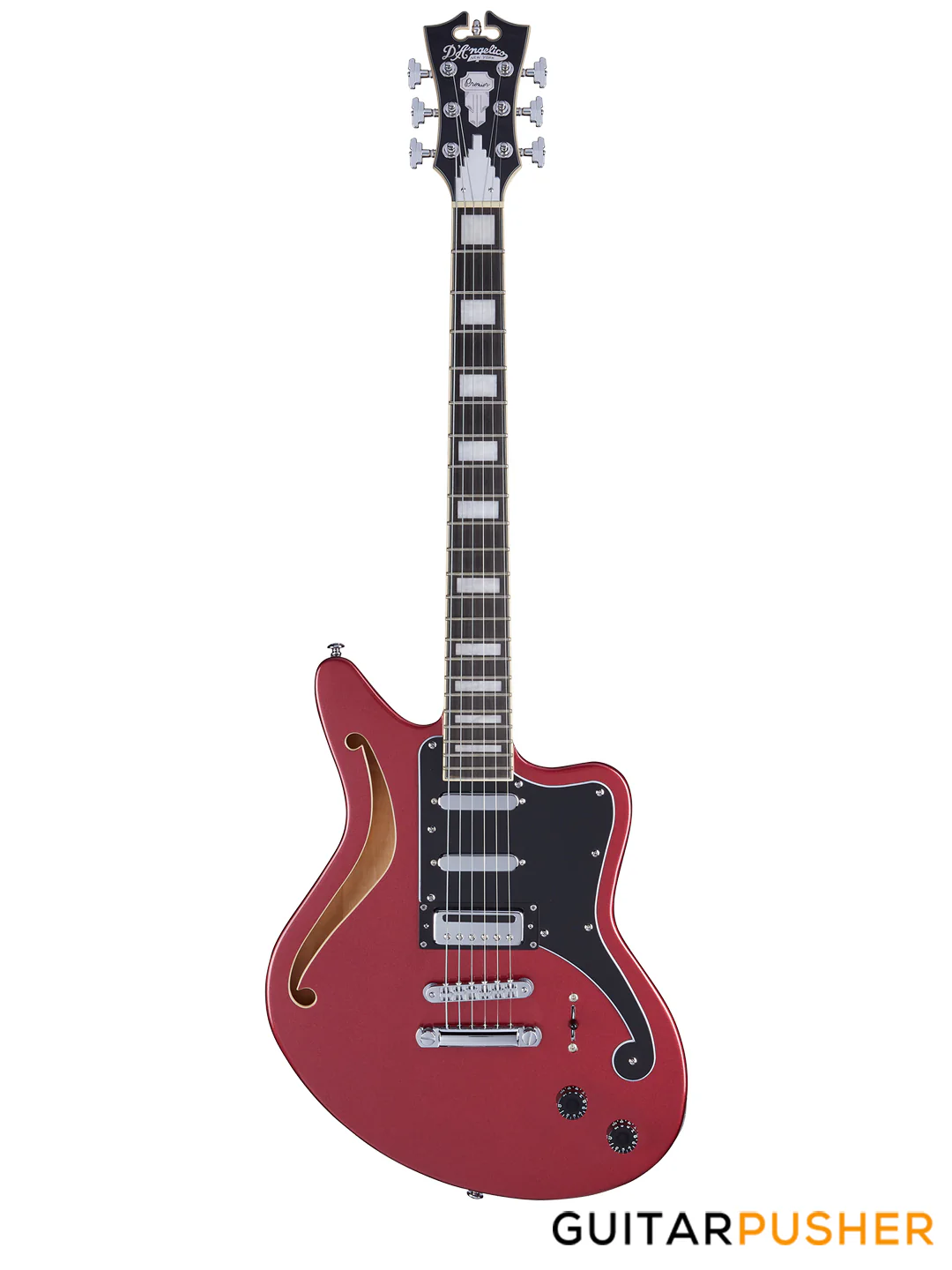 D'Angelico Premier Bedford SH Offset Oxblood Electric Guitar - Image 2