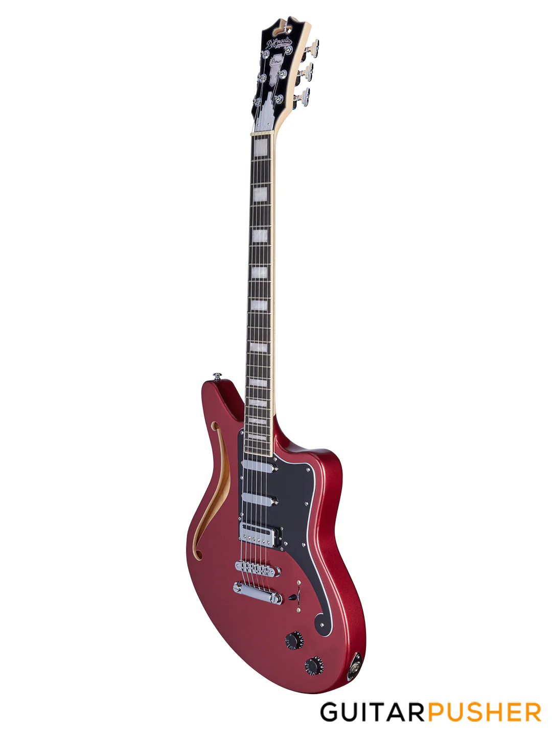 D'Angelico Premier Bedford SH Offset Oxblood Electric Guitar - Image 5
