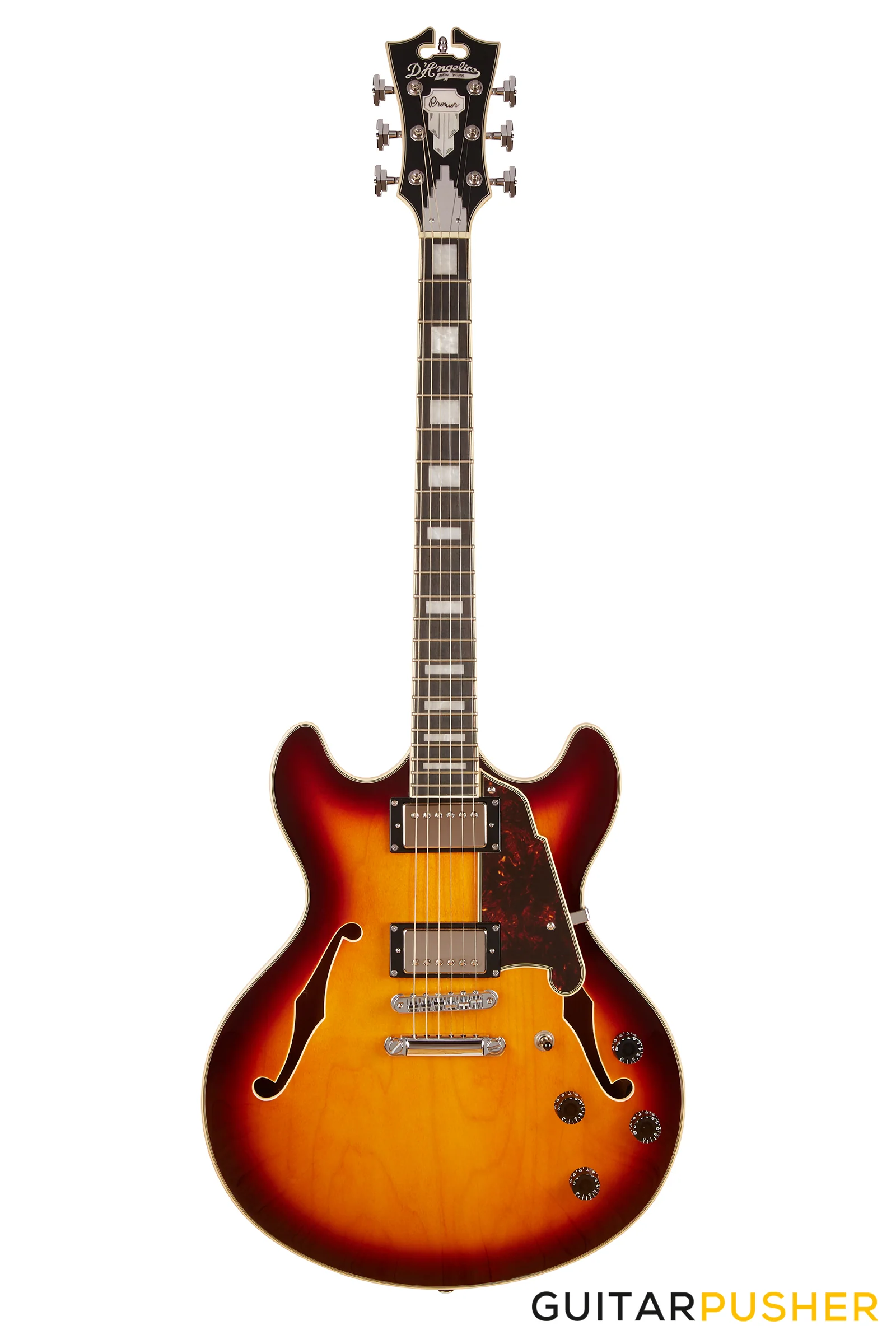 D'Angelico Premier DC Boardwalk Vintage Sunburst Electric Guitar - Image 3