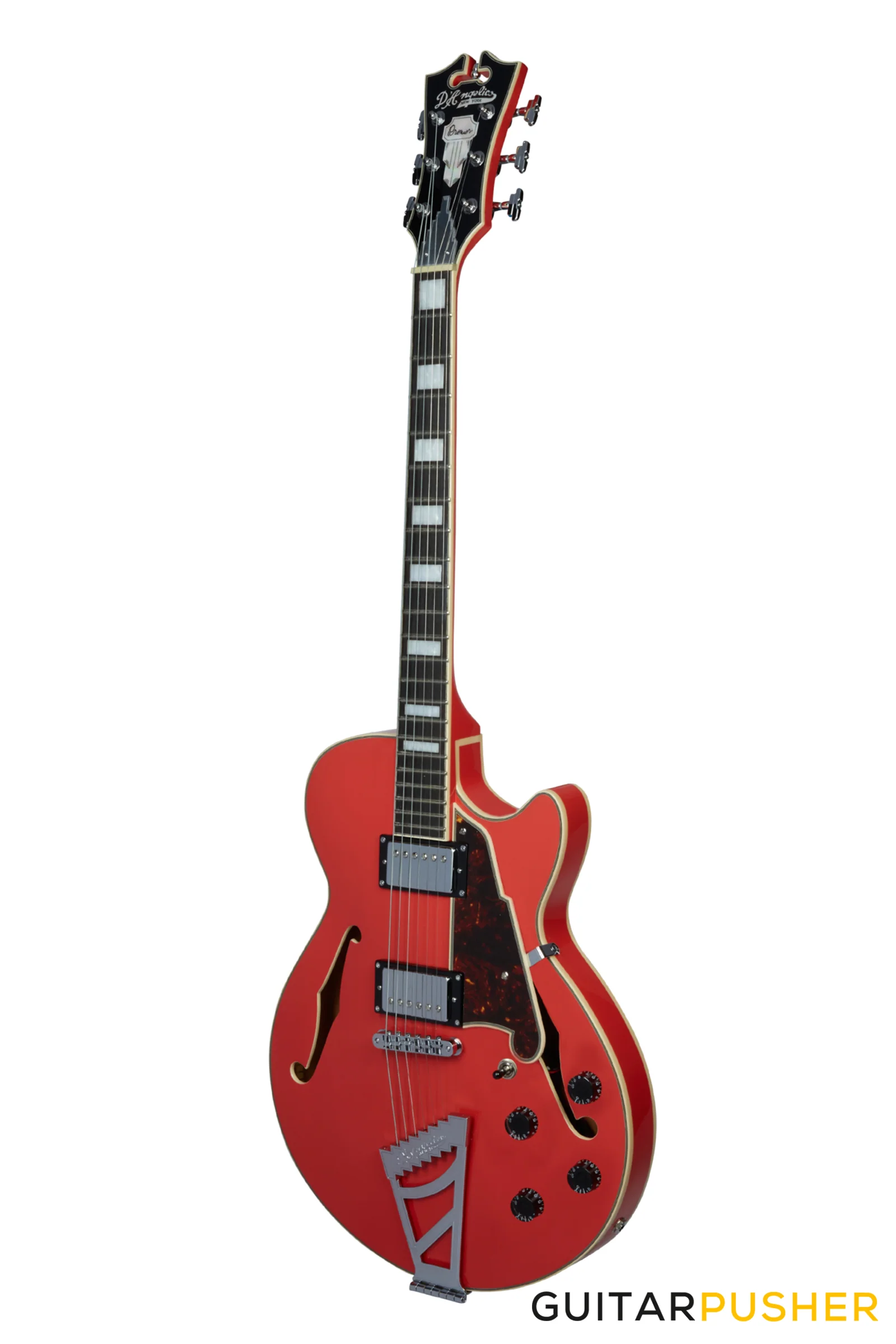 D'Angelico Premier SS Fiesta Red Stairstep Electric Guitar - Image 5