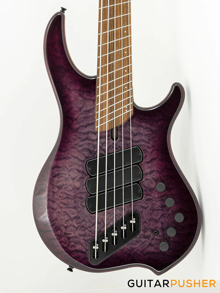 Dingwall Combustion 5-String Fanned Fret Bass - Ultraviolet Burst w/ Pau Ferro Fingerboard