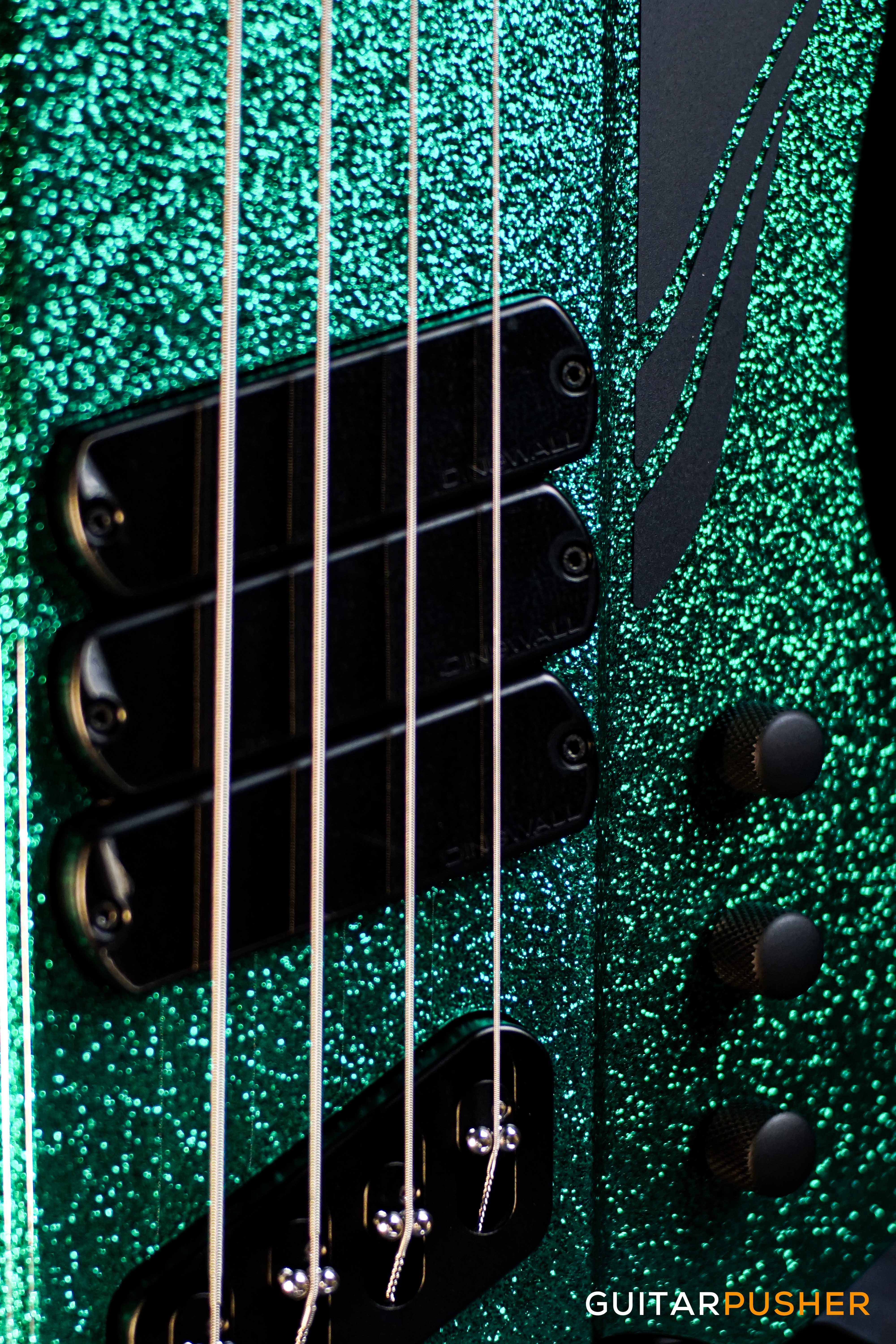 Dingwall D-Roc Standard 4-String Fanned Fret Bass - Gloss Metalflake Aquamarine - Image 3