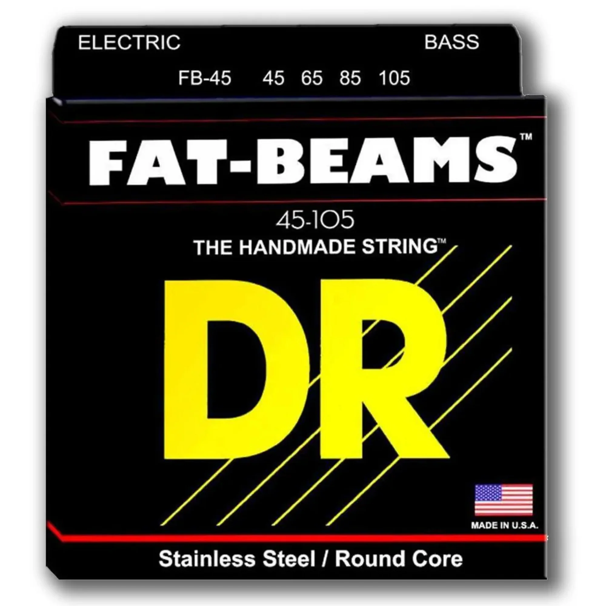 DR Fat-Beams 4-String Stainless Steel Bass Strings - Image 2
