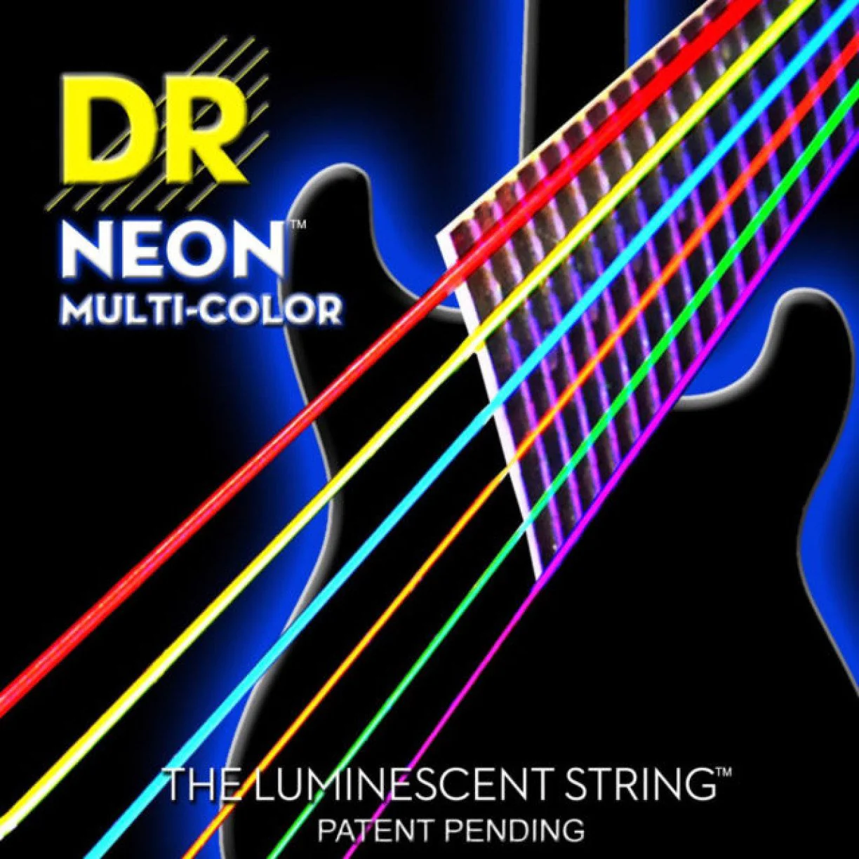 DR Neon Multi Color Coated Electric Guitar Standard Strings