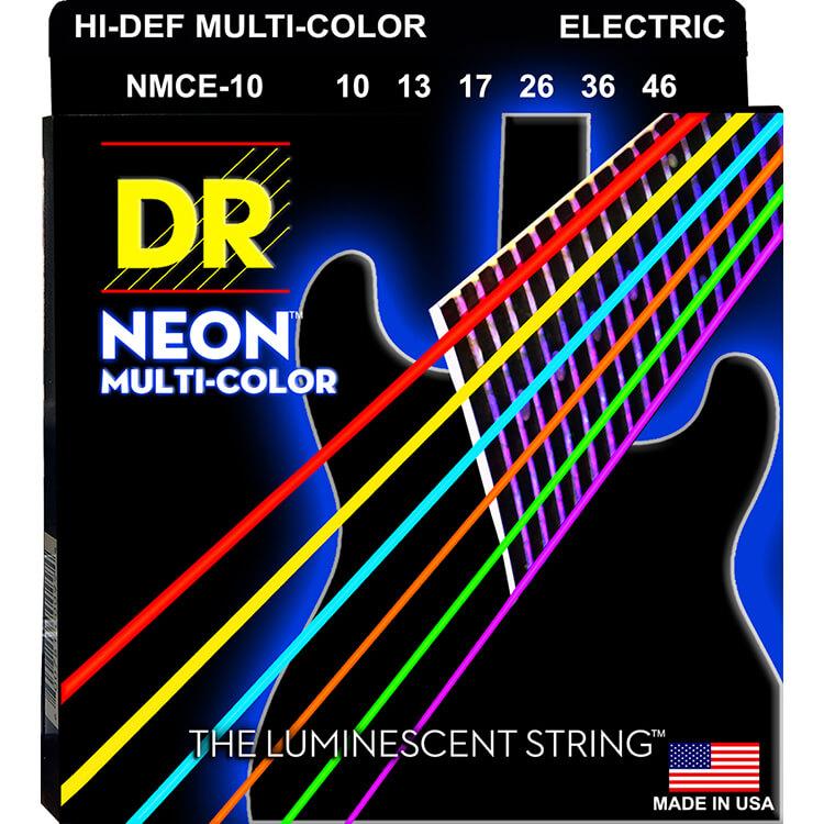 DR Neon Multi Color Coated Electric Guitar Standard Strings - Image 3
