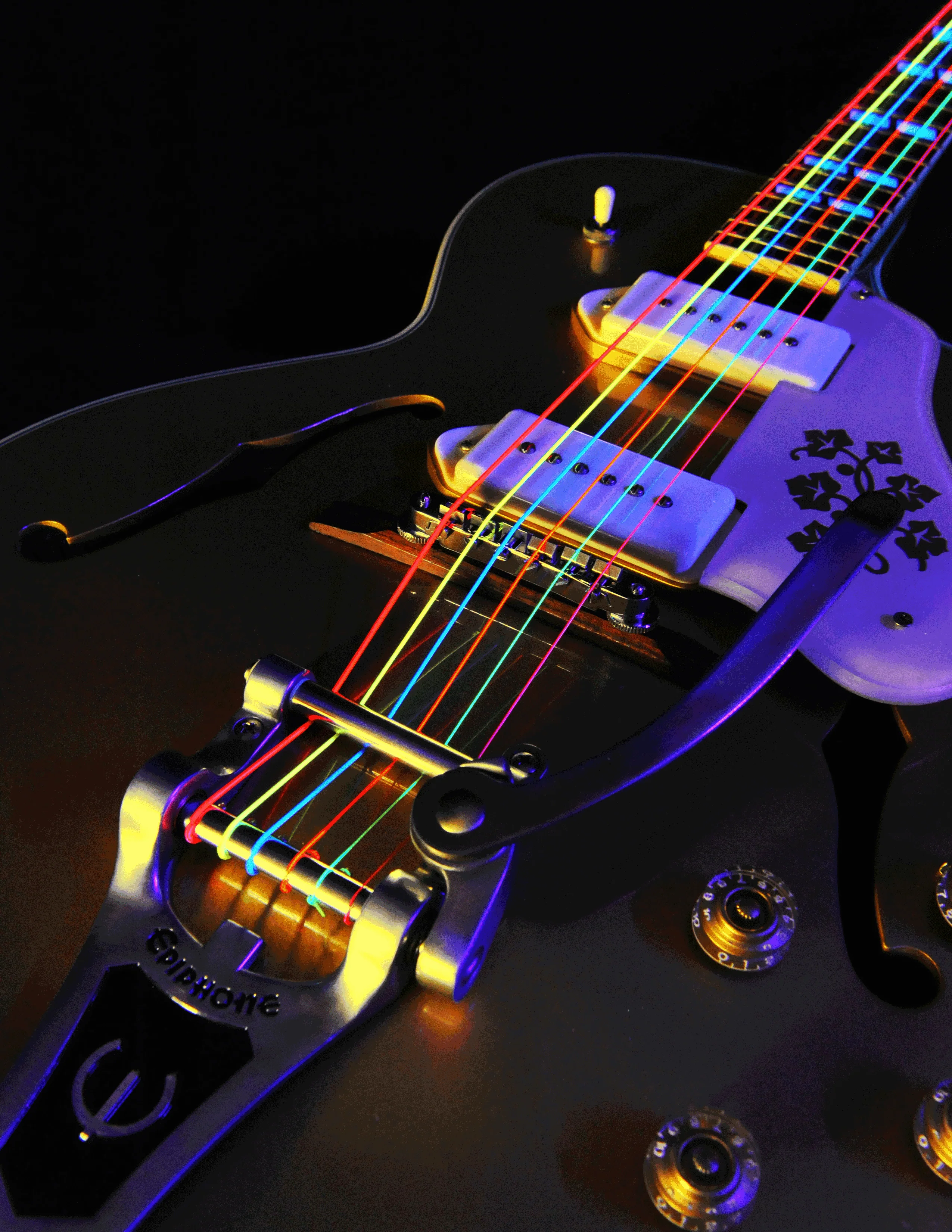 DR Neon Multi Color Coated Electric Guitar Strings Heavy Bottom - Image 3