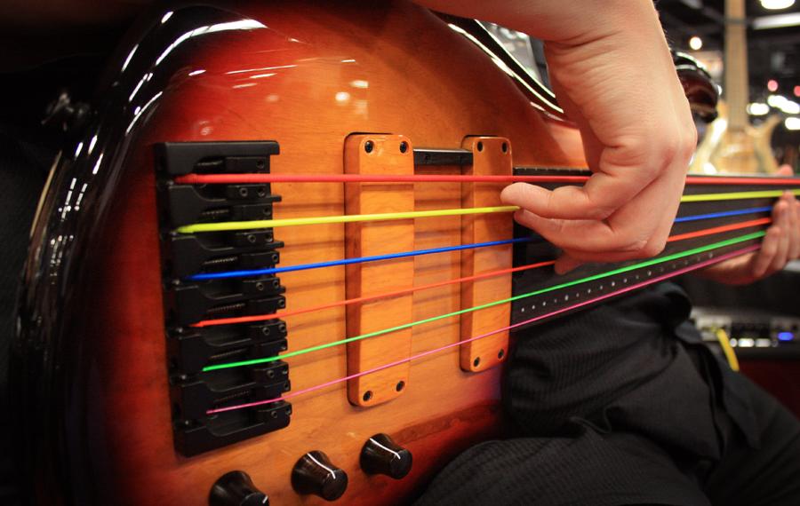 DR Neon Orange 4-String Bass Guitar Strings with K3 - Image 6