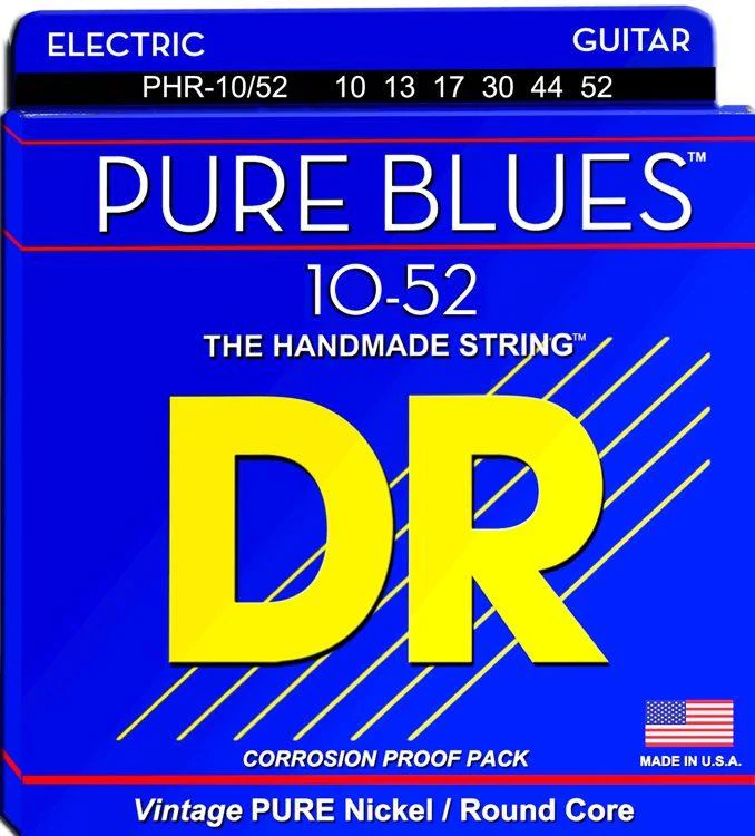 DR Pure Blues Real Vintage Nickel Electric Guitar Strings Heavy Bottom