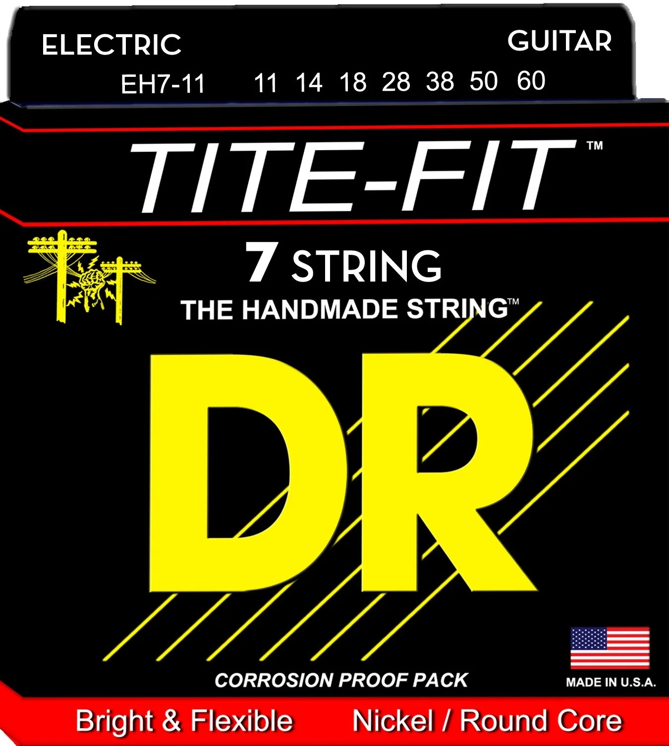 DR Tite-Fit Nickel Electric Guitar Strings 7-strings