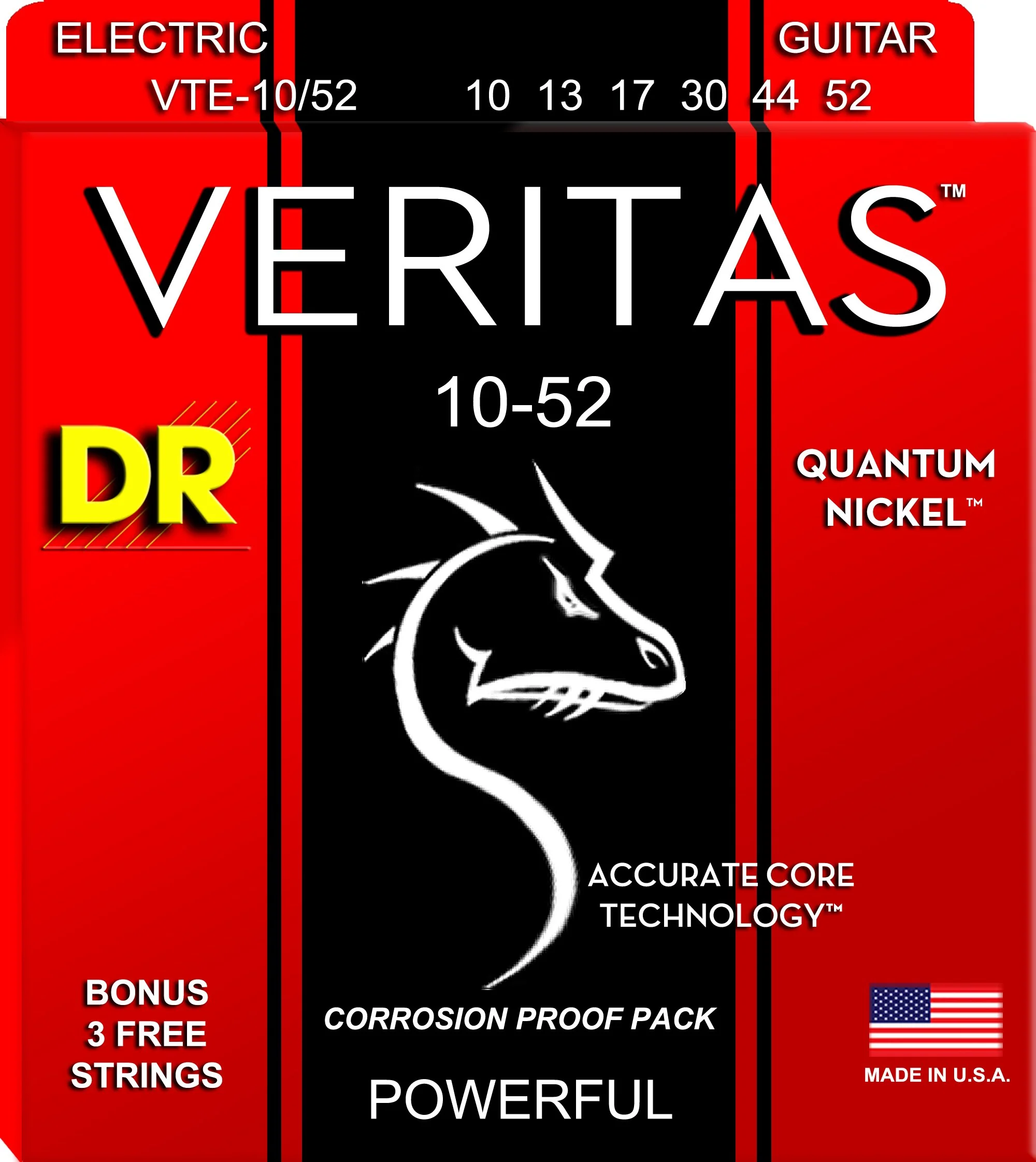 DR Veritas Extended Life Quantum Nickel Electric Guitar Standard Heavy Bottom - Image 2