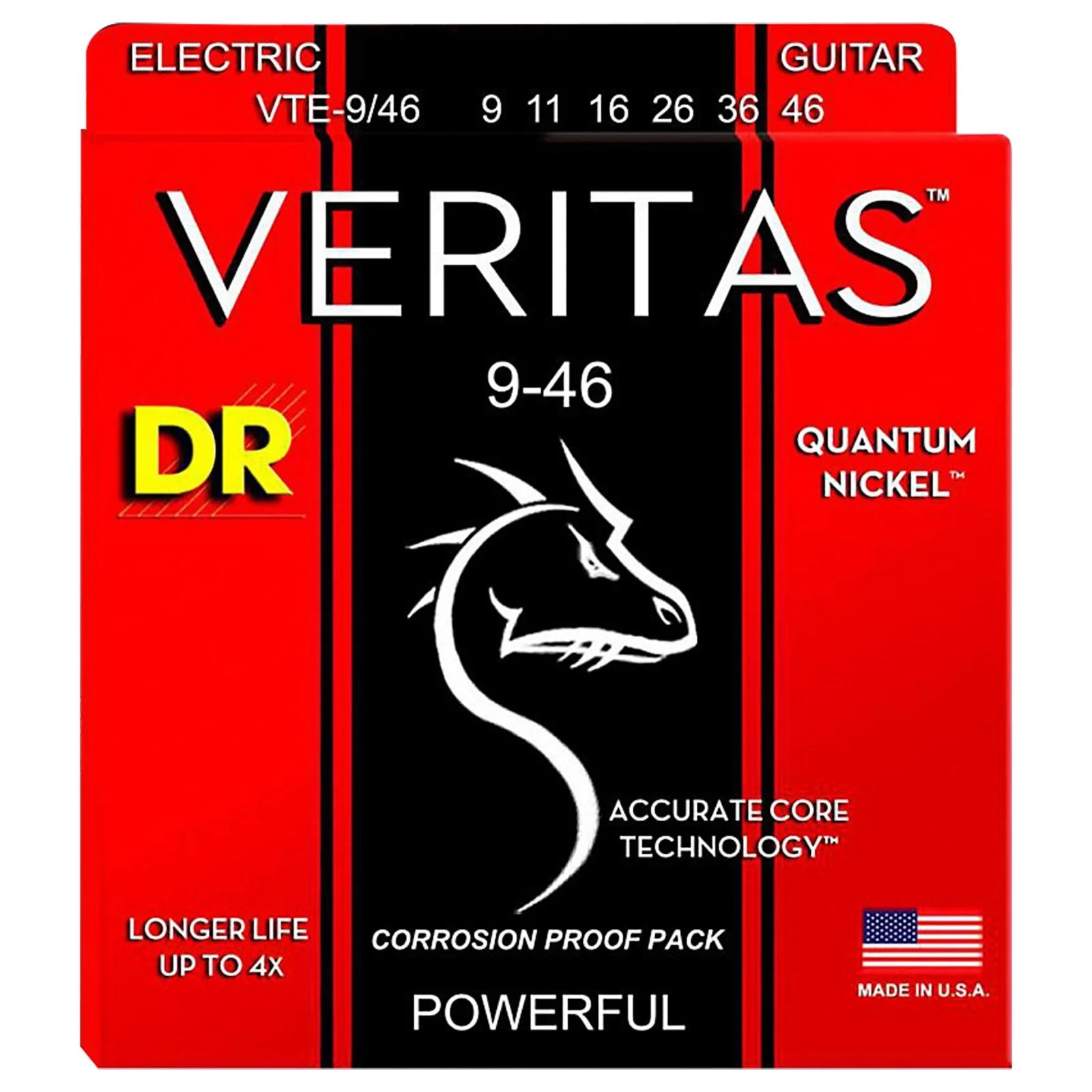 DR Veritas Extended Life Quantum Nickel Electric Guitar Standard Heavy Bottom - Image 5