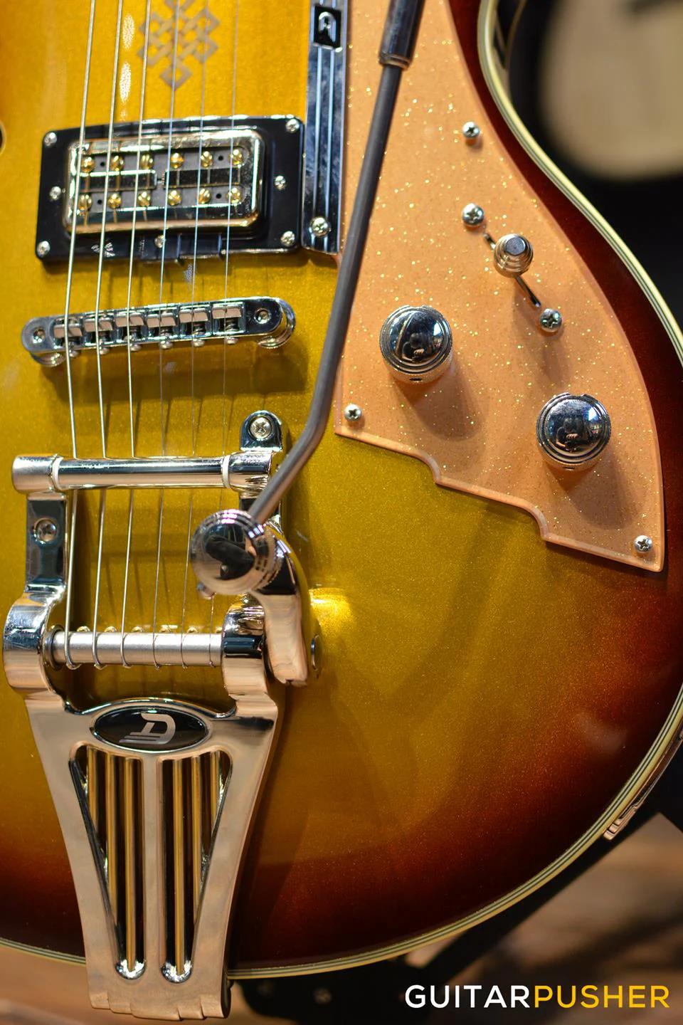 Duesenberg Guitars Alliance Series Joe Walsh Signature Electric Guitar (Gold Burst) - Image 11