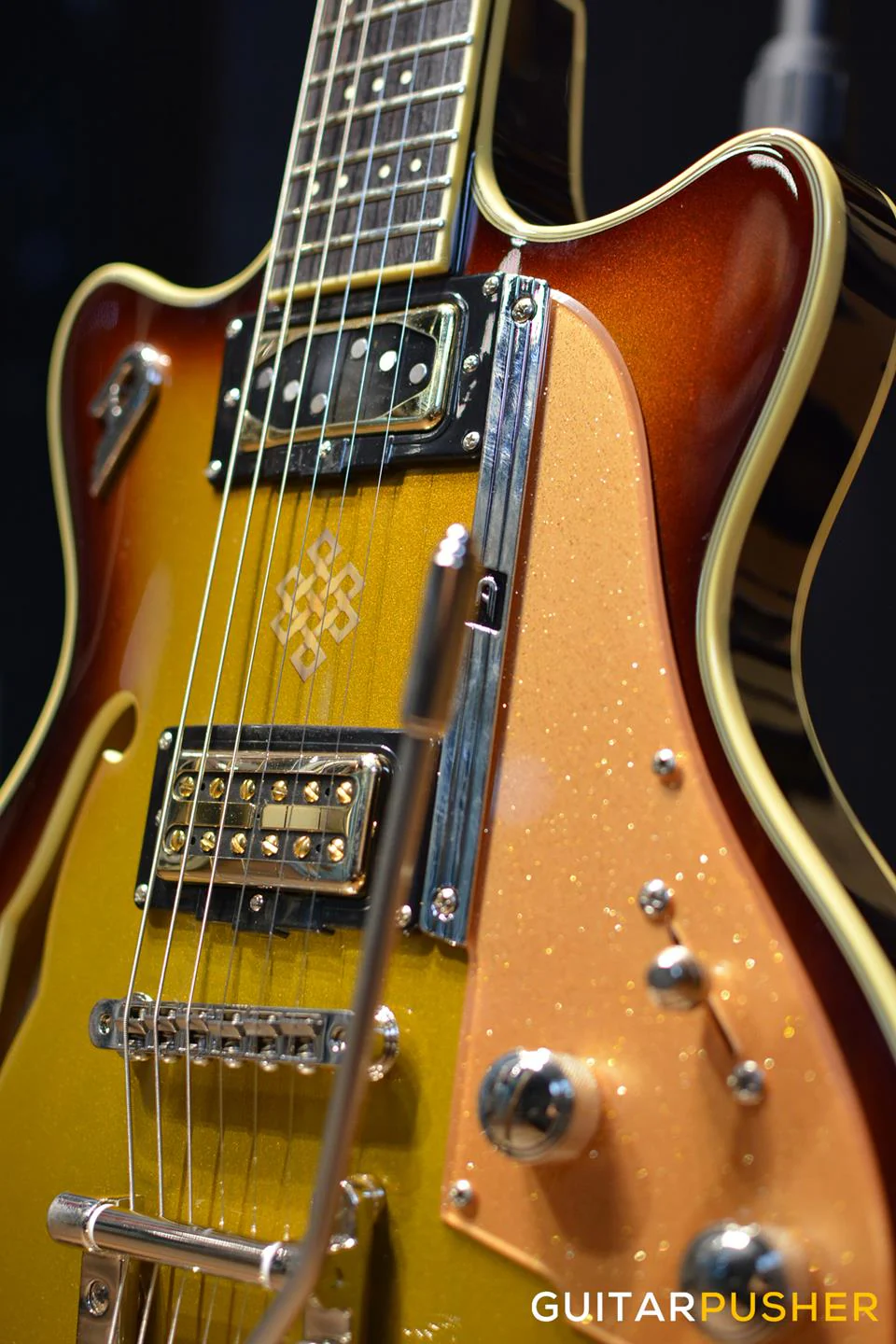 Duesenberg Guitars Alliance Series Joe Walsh Signature Electric Guitar (Gold Burst) - Image 3