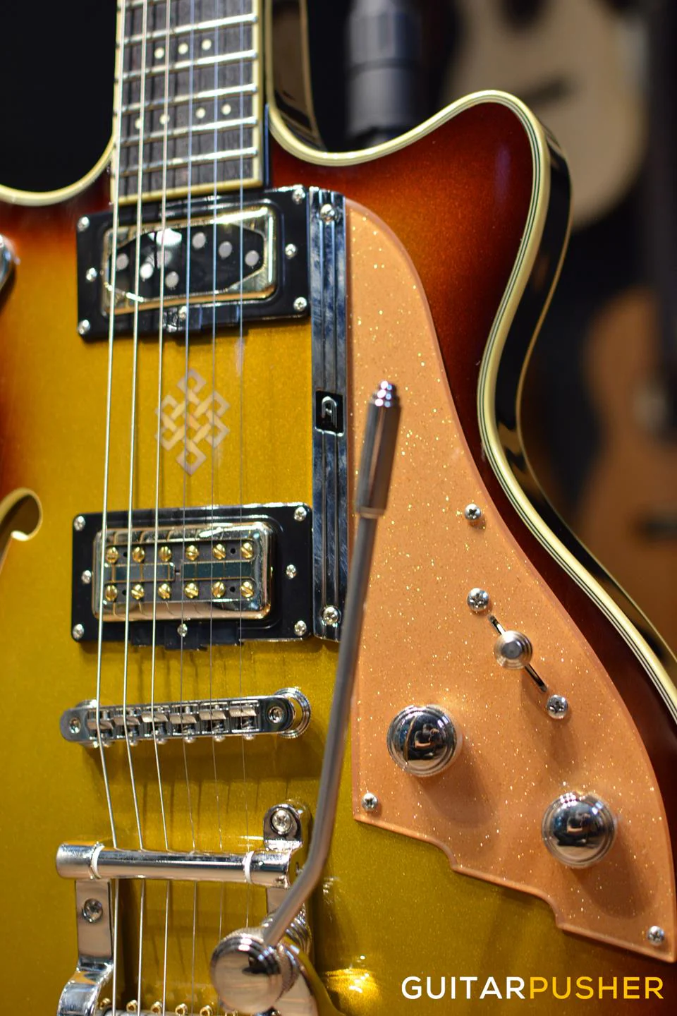 Duesenberg Guitars Alliance Series Joe Walsh Signature Electric Guitar (Gold Burst) - Image 5