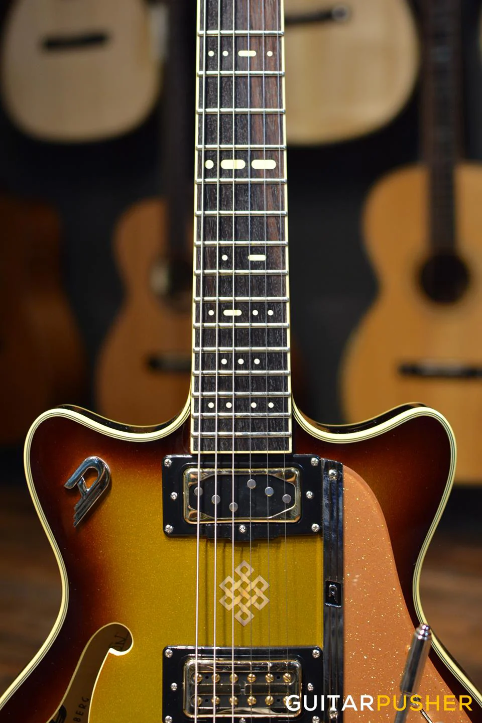 Duesenberg Guitars Alliance Series Joe Walsh Signature Electric Guitar (Gold Burst) - Image 9
