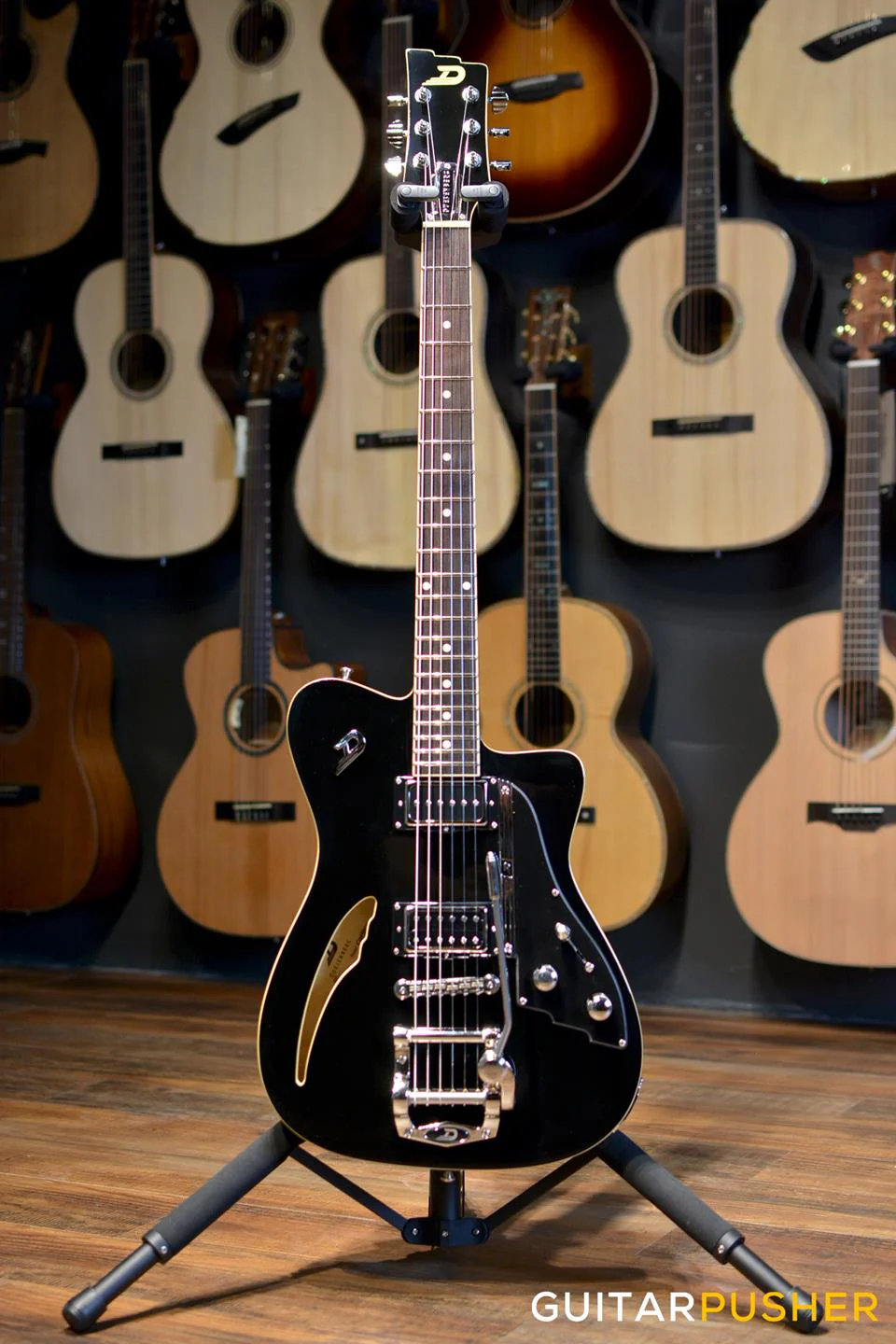 Duesenberg Guitars Caribou Electric Guitar (Black) w/ Hard Case - Image 10