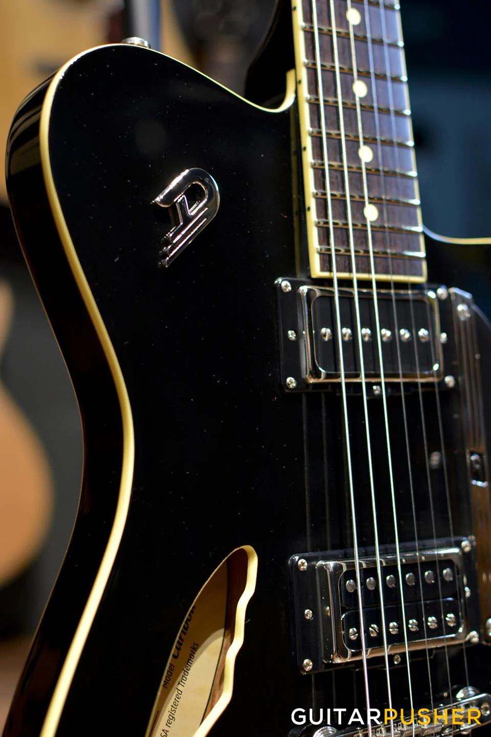 Duesenberg Guitars Caribou Electric Guitar (Black) w/ Hard Case - Image 12
