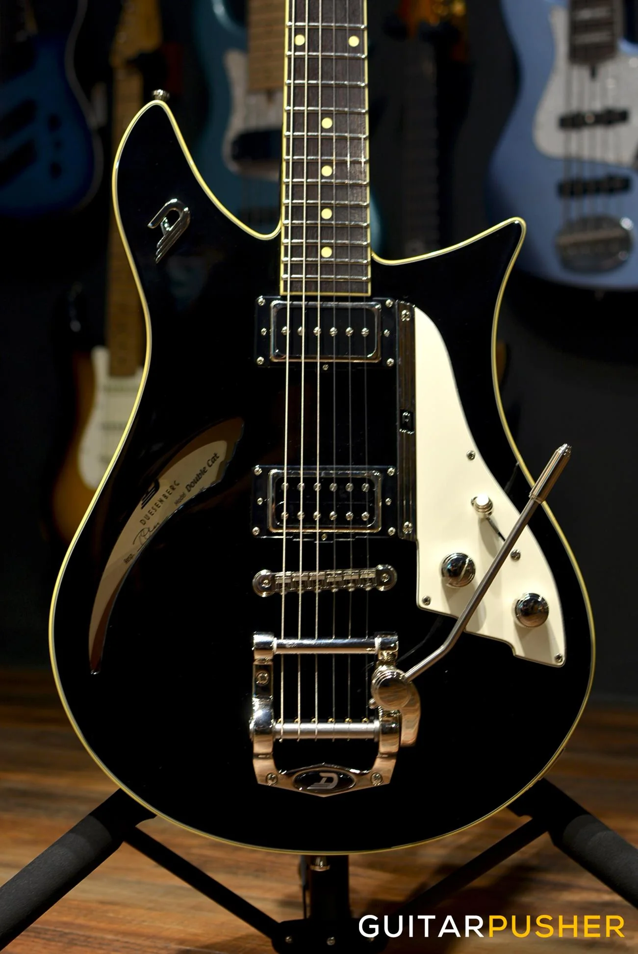 Duesenberg Guitars Double Cat Electric Guitar (Black) w/ Hard Case - Image 4