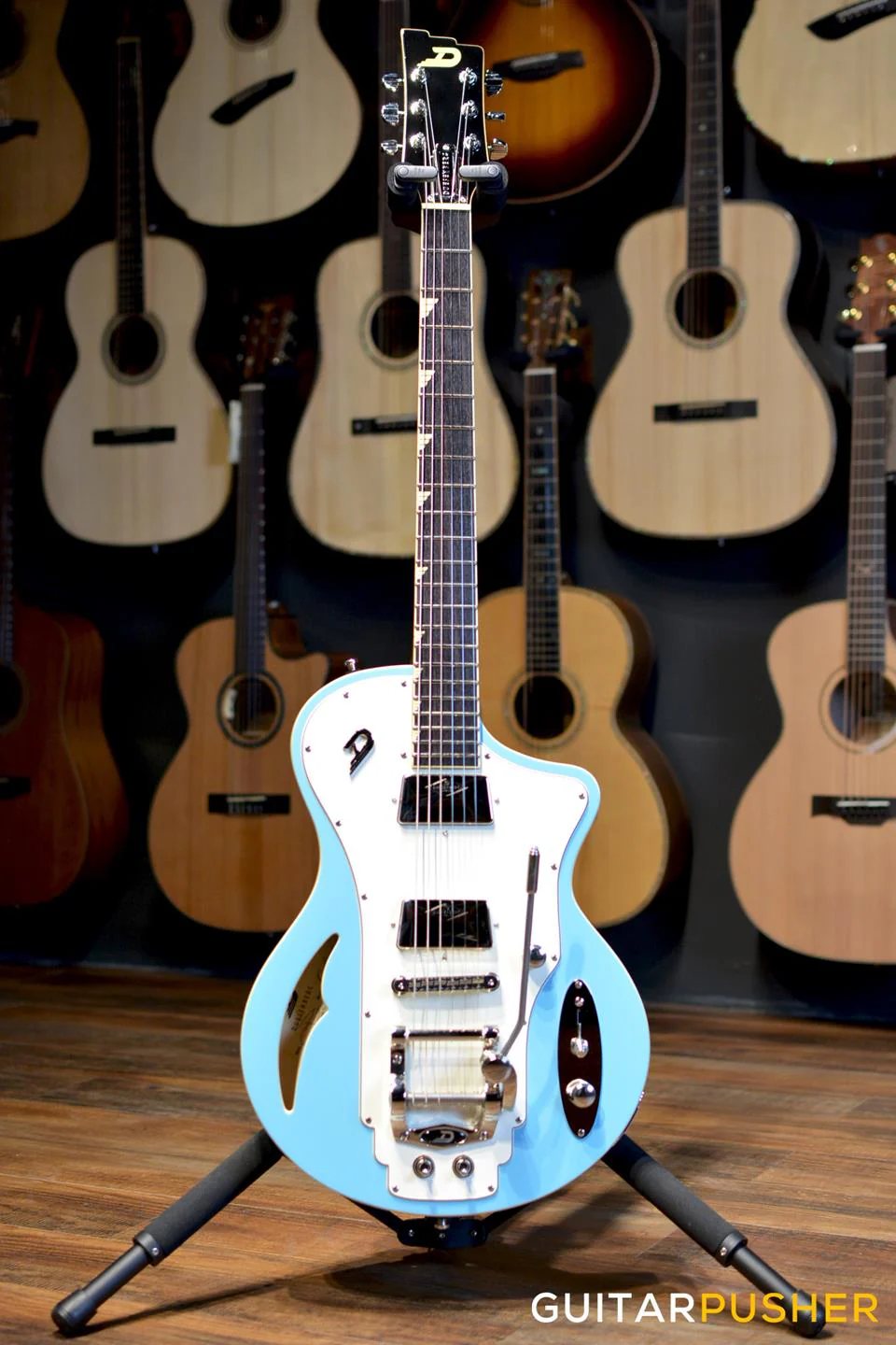 Duesenberg Guitars Julia Electric Guitar (Narvik Blue) w/ Hard Case - Image 12