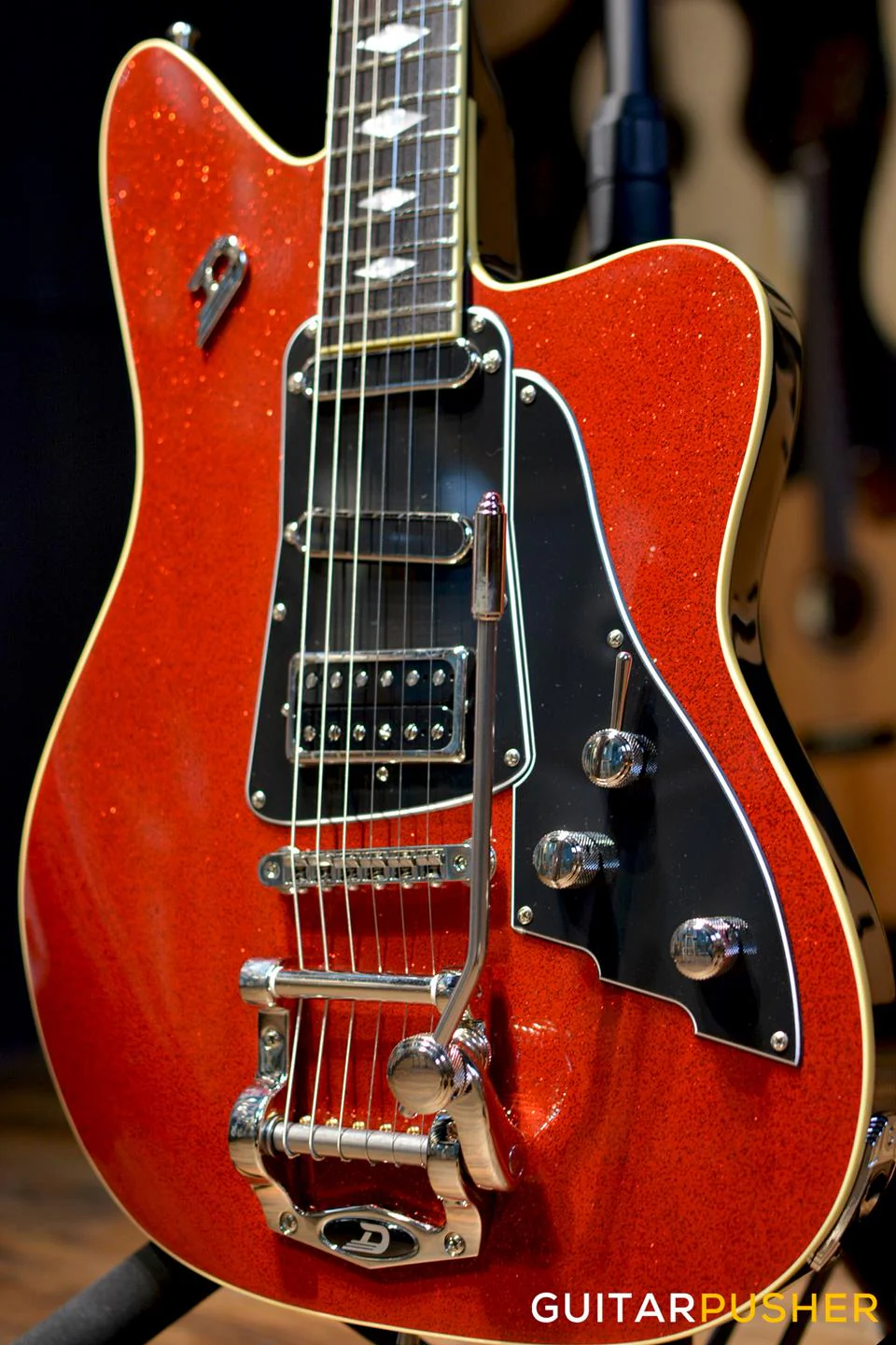 Duesenberg Guitars Paloma Electric Guitar (Red Sparkle) w/ Hard Case - Image 2