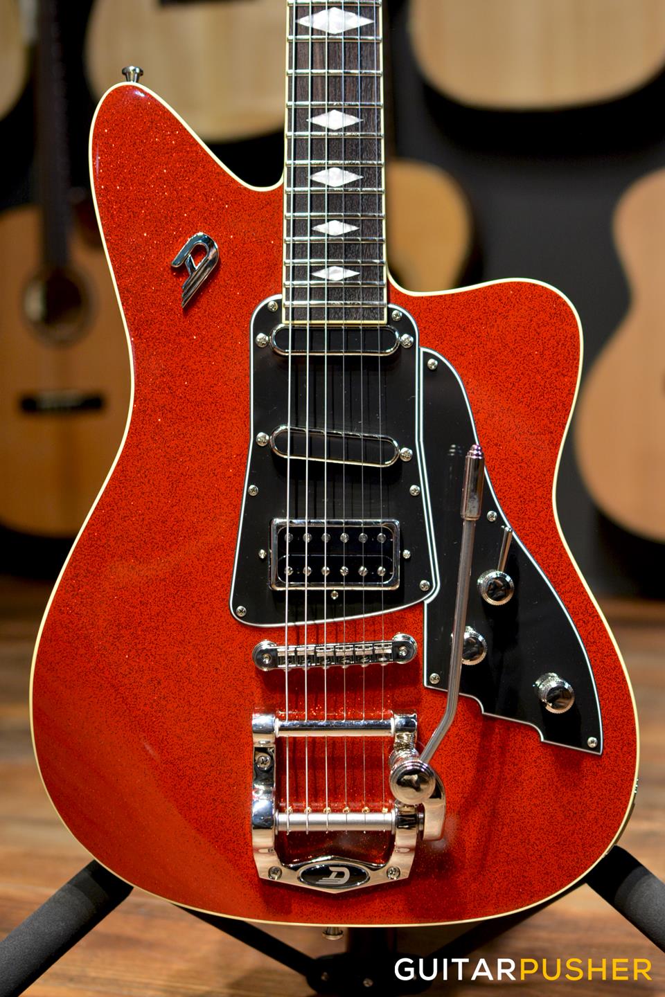 Duesenberg Guitars Paloma Electric Guitar (Red Sparkle) w/ Hard Case - Image 3