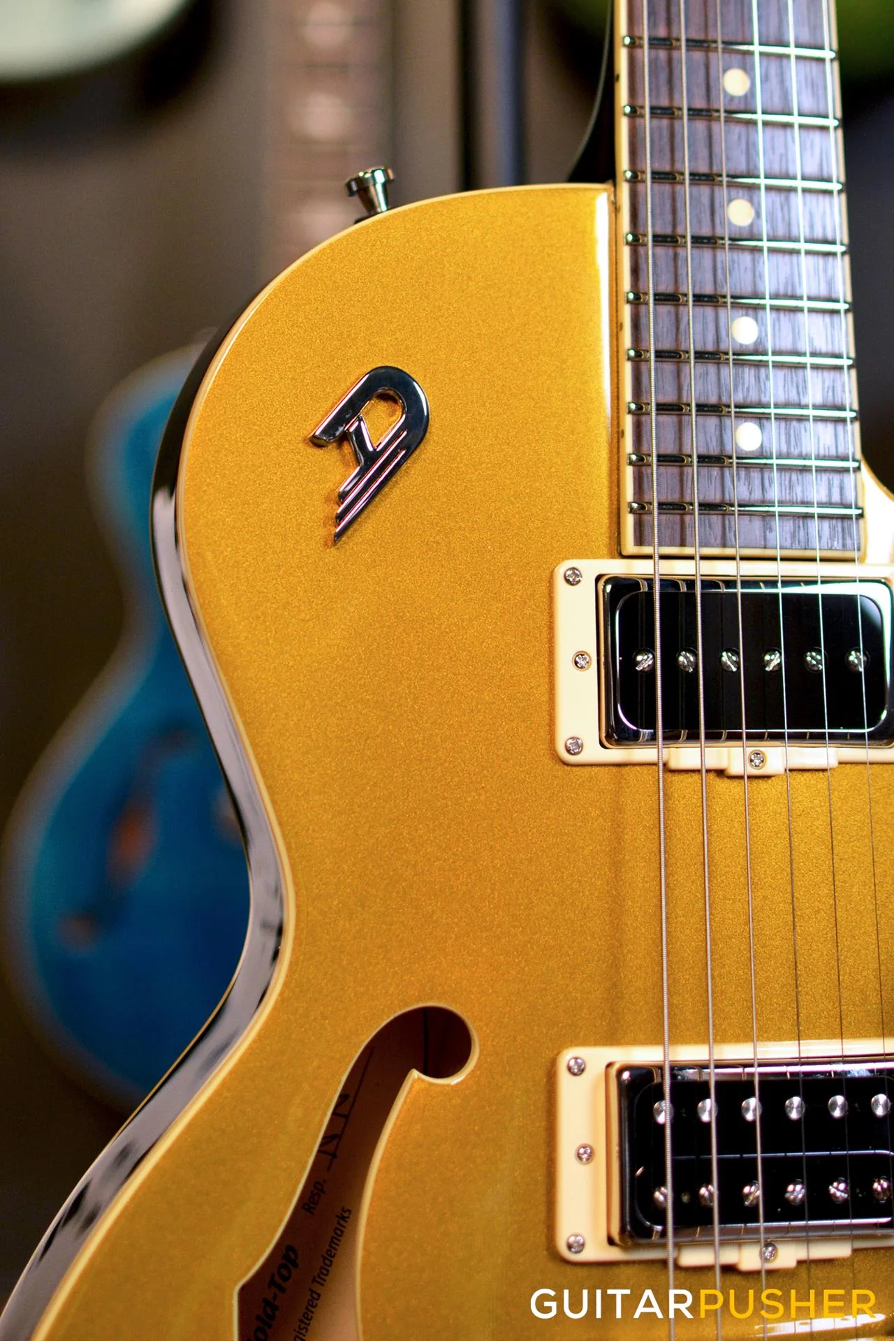 Duesenberg Guitars Starplayer TV Electric Guitar (Gold Top) w/ Hard Case - Image 5