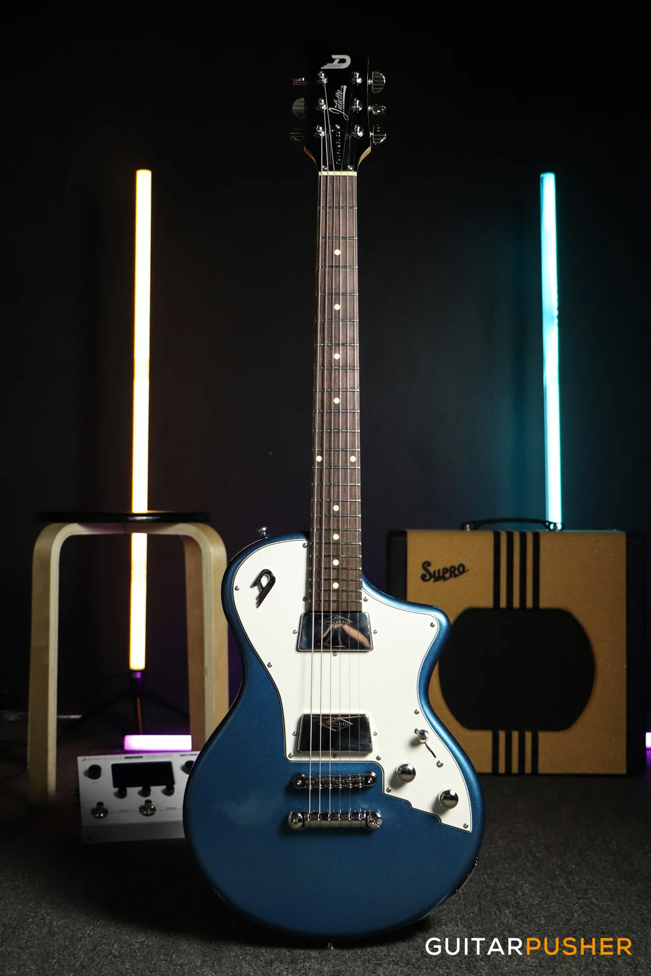 Duesenberg Julietta Electric Guitar - Catalina Blue w/ Padded Gigbag - Image 2