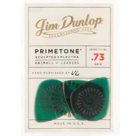 Dunlop AALP02 Animals As Leaders Green Primetone Guitar Pick 3-pc Pack - Image 3