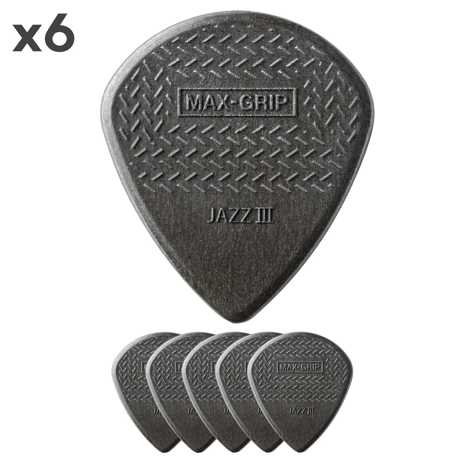 Dunlop Max Grip Jazz III Guitar Pick 1.38mm Carbon Fibre - Image 3