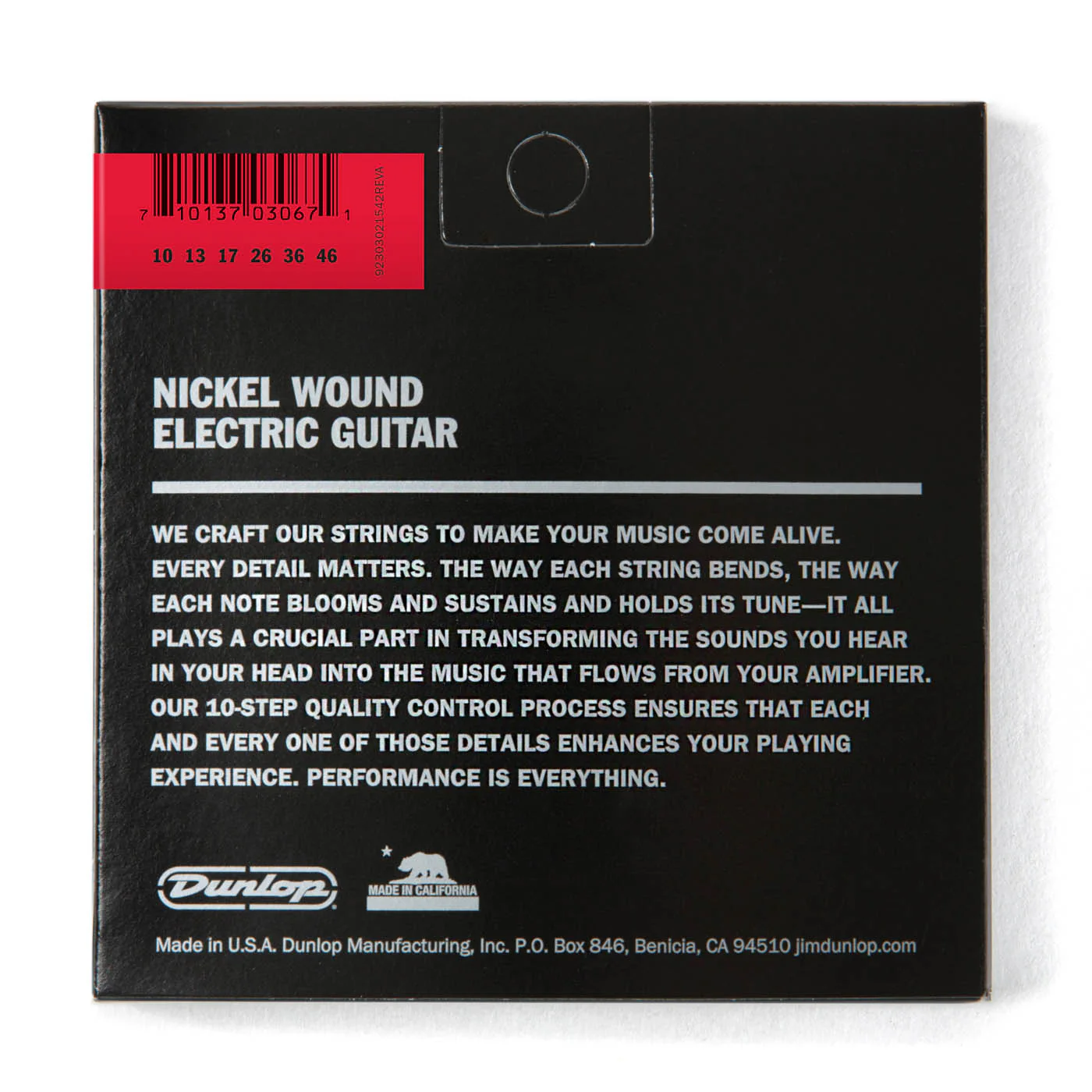 Dunlop Nickel Wound Light Electric Guitar Strings 10-46 (10 13 17 26 36 46) - Image 2