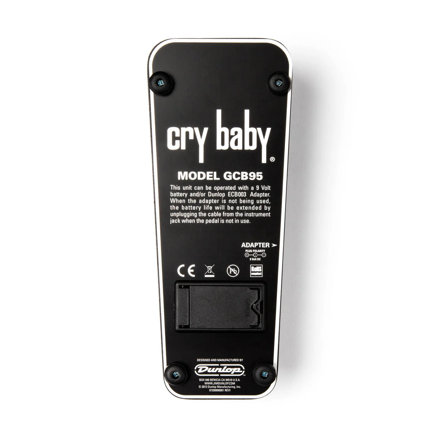 Dunlop Crybaby Standard Wah Pedal GCB95 - Image 3