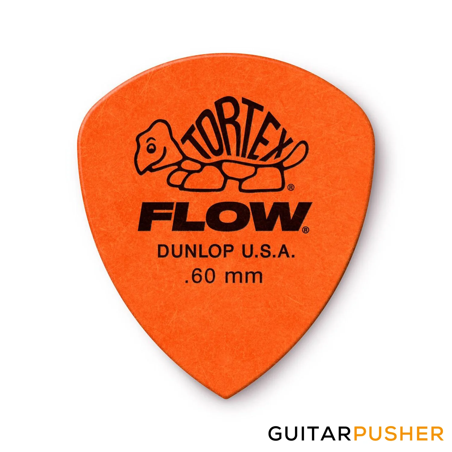 Dunlop Tortex Flow Guitar Pick 558R - 0.60mm Orange - Image 2