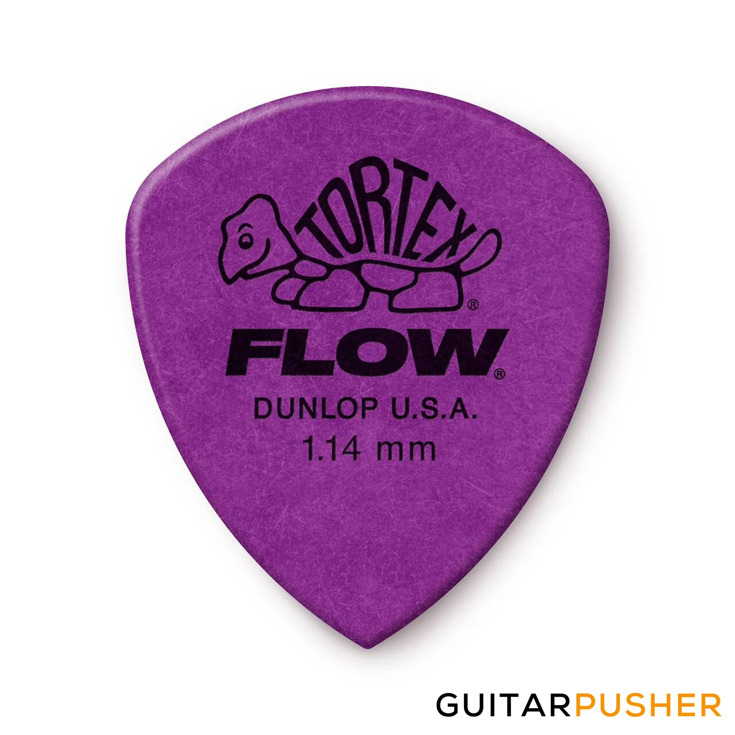 Dunlop Tortex Flow Guitar Pick 558R - 1.14mm Purple - Image 2