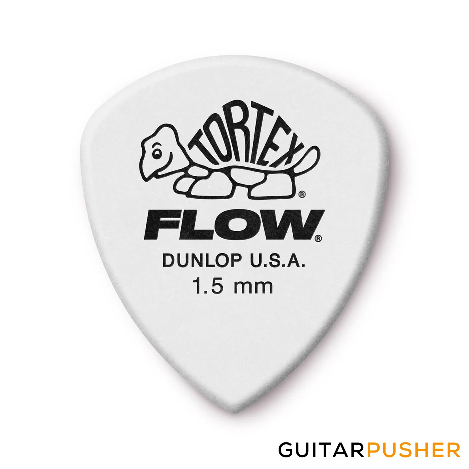 Dunlop Tortex Flow Guitar Pick 558R - 1.50mm White - Image 2