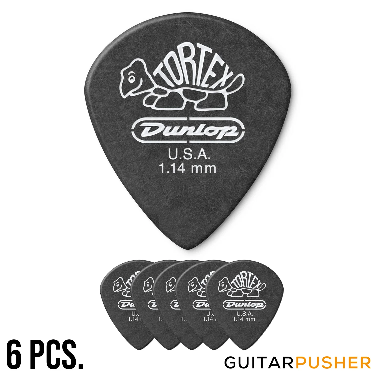 Dunlop Tortex Jazz III Pitch Black Guitar Pick 1.14mm - Image 2