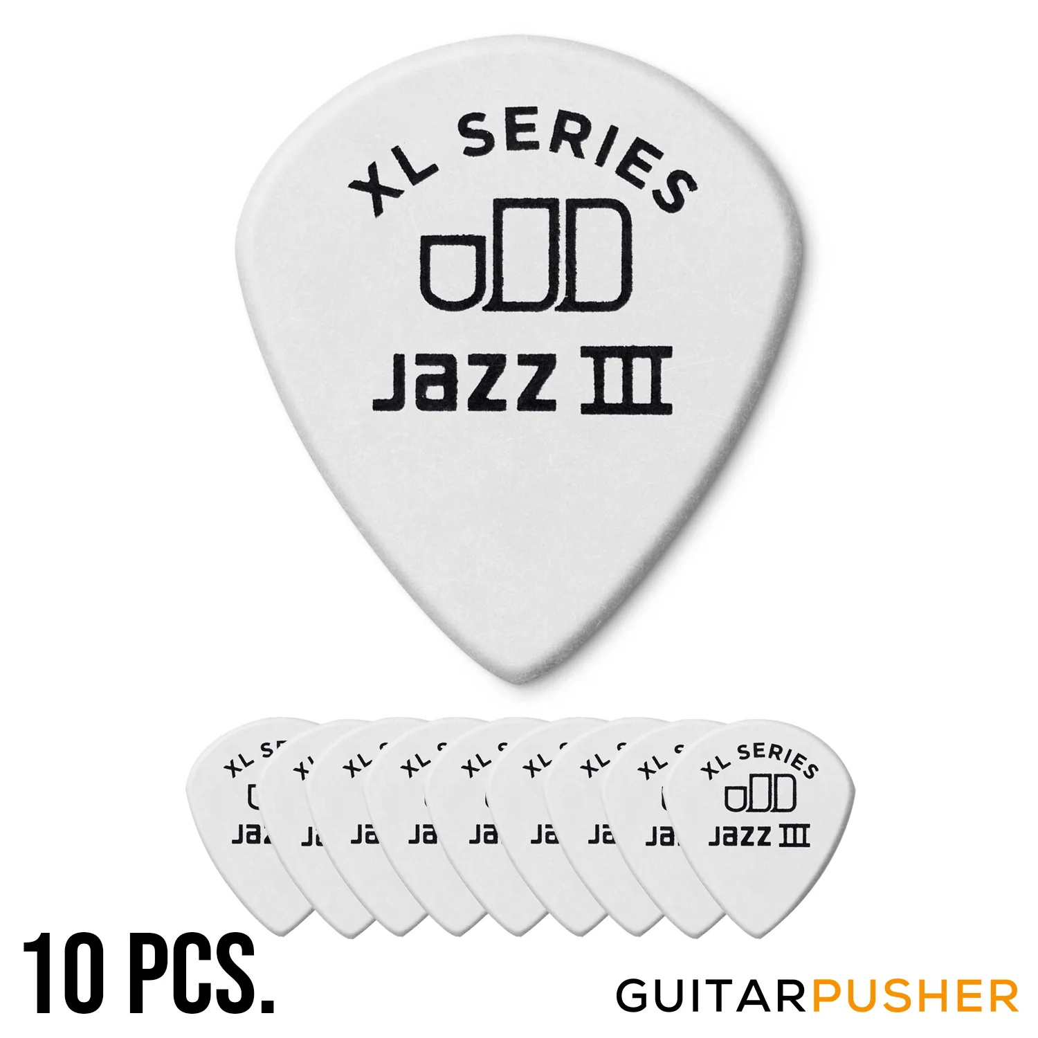 Dunlop Tortex Jazz III XL Guitar Pick 498R 1.50mm - White