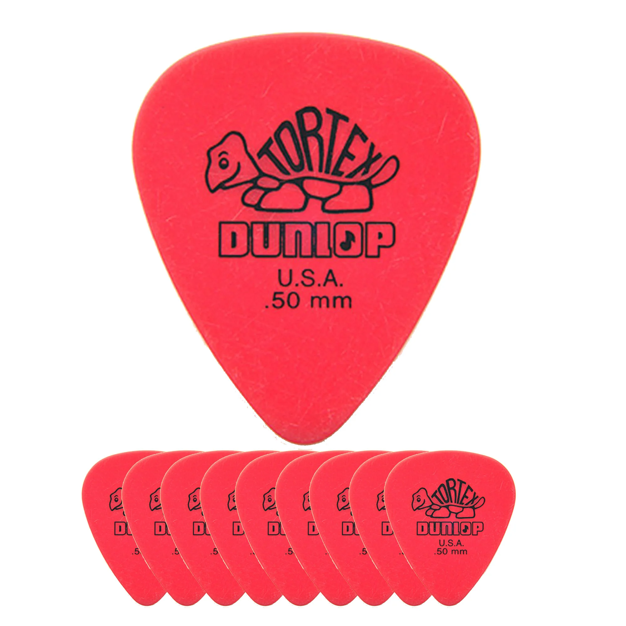 Dunlop Tortex Standard Guitar Pick 0.50mm Red - Image 2