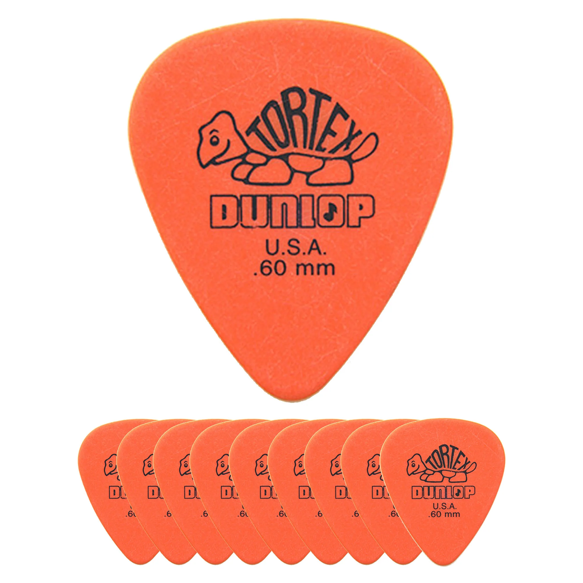 Dunlop Tortex Standard Guitar Pick 0.60mm Orange - Image 2