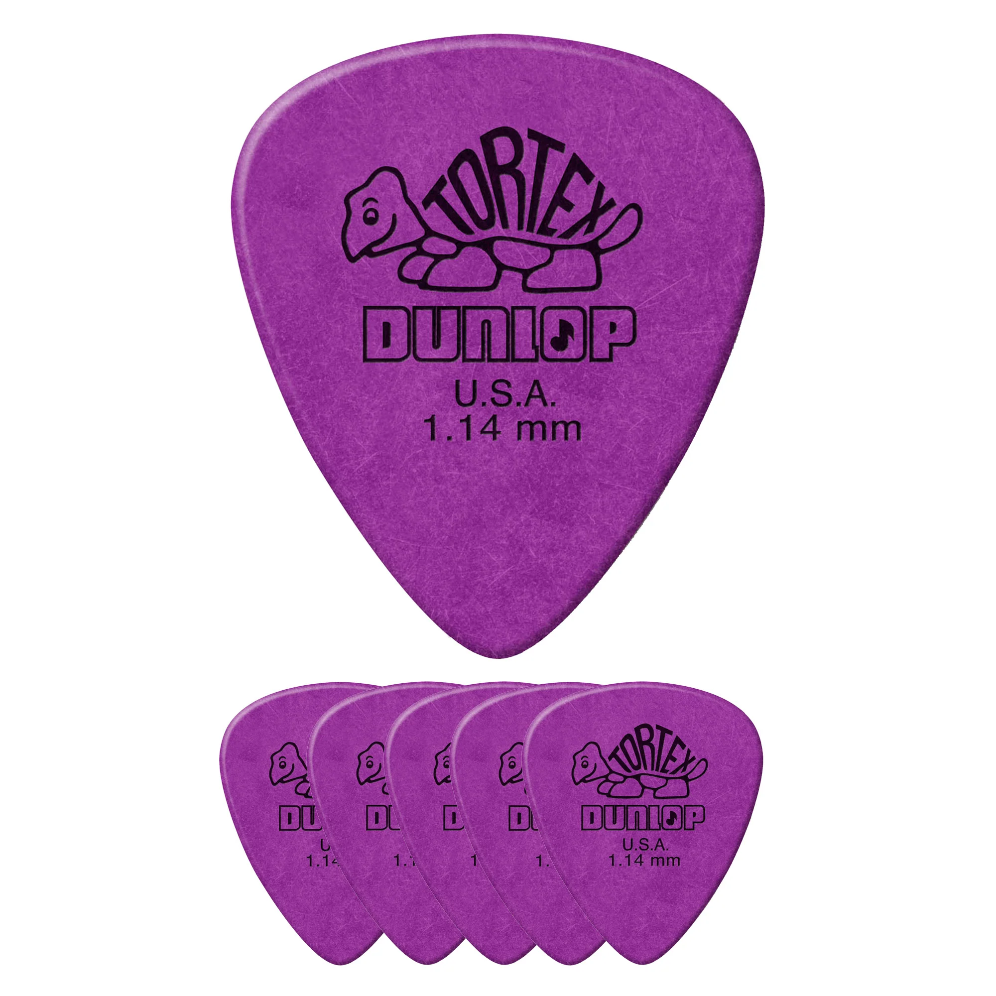 Dunlop Tortex Standard Guitar Pick 1.14mm Purple - Image 2