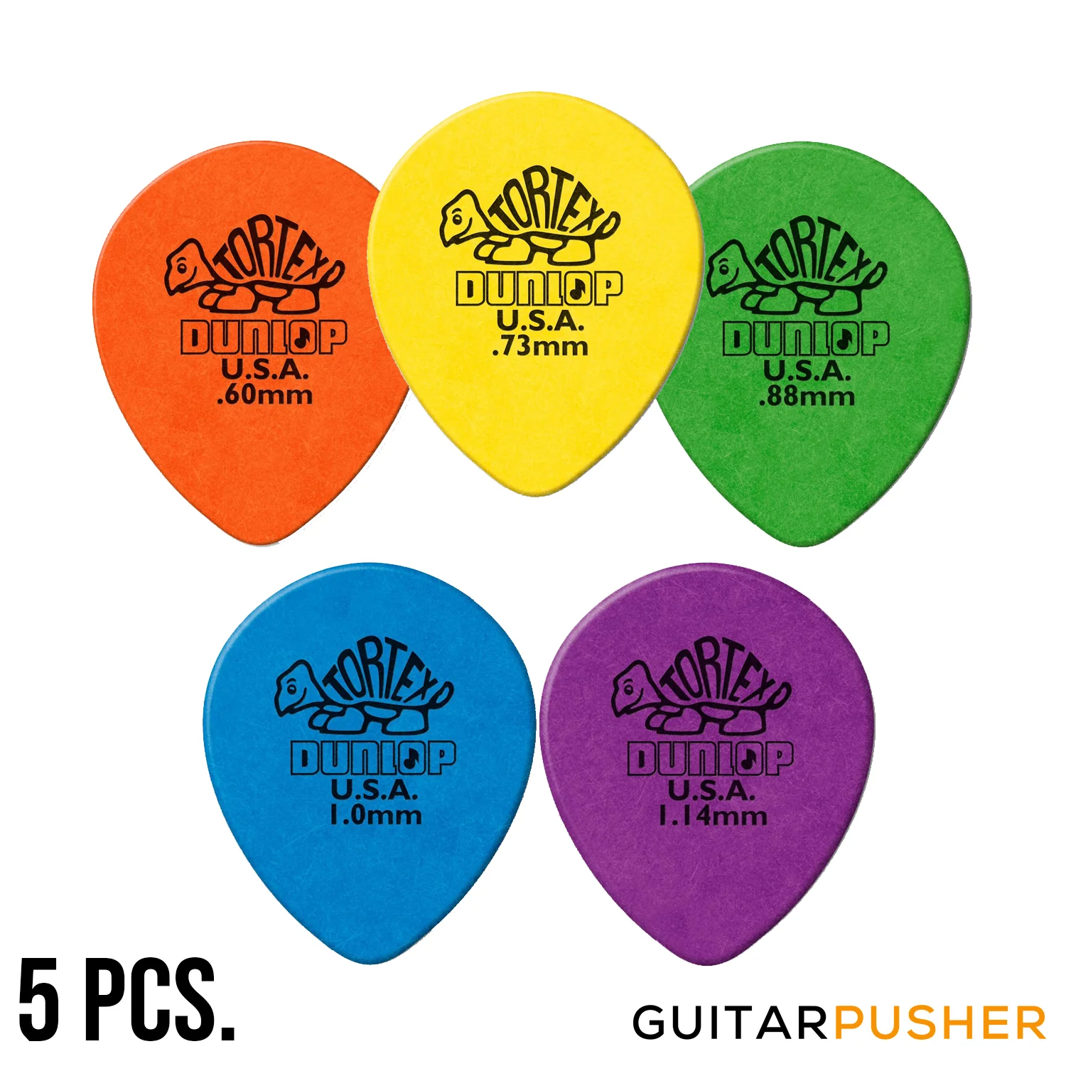 Dunlop Tortex Tear Drop Guitar Pick GP Sample Pack 0.60 - 1.14mm