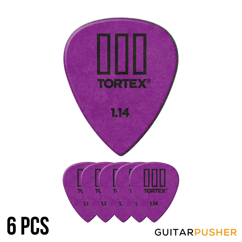Dunlop Tortex TIII Guitar Pick 462R - 1.14mm Purple - Image 2